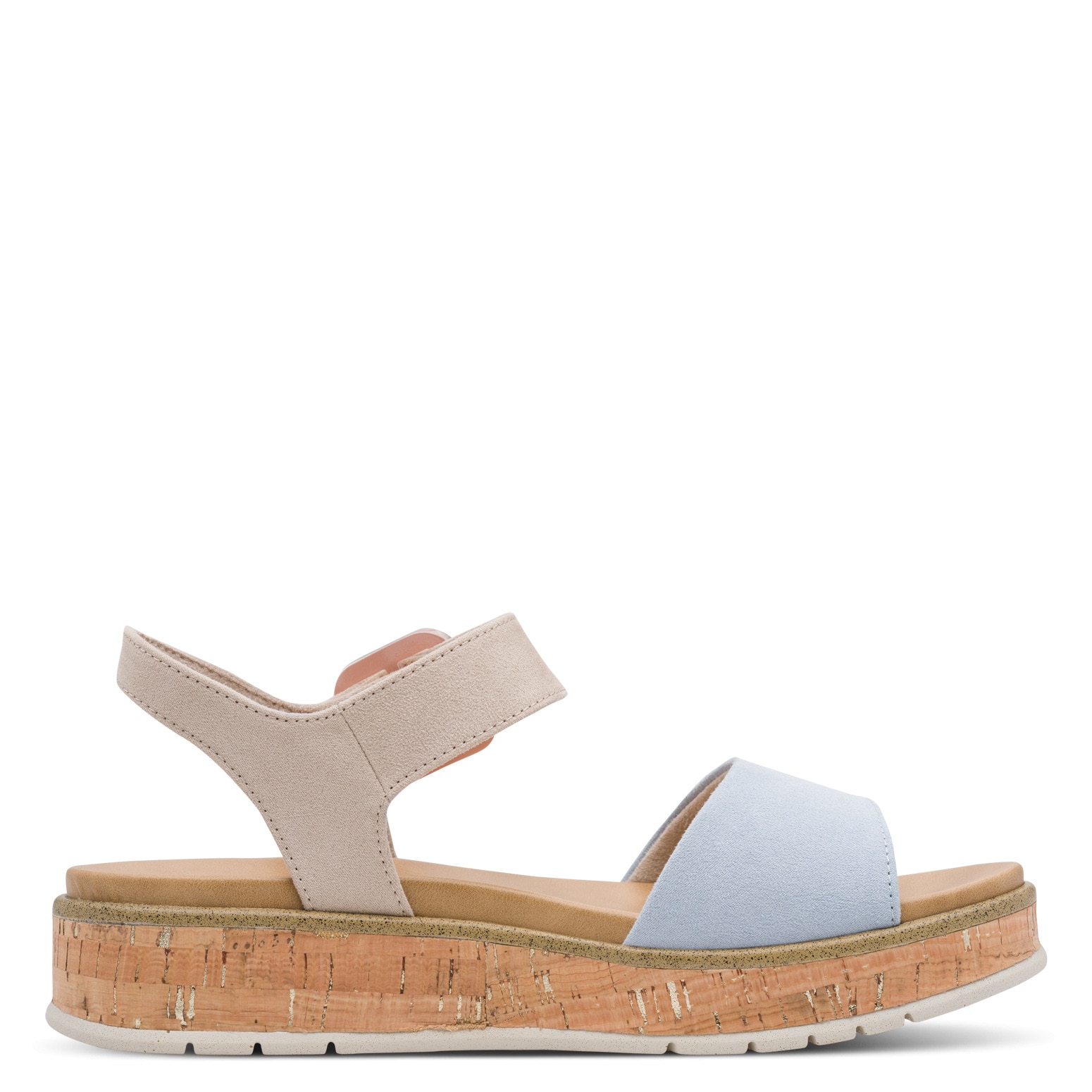 MARCO TOZZI Sandales compensées »GRADI«  Plateforme, chaussure d'été, sandale à brides avec semelle effet liège