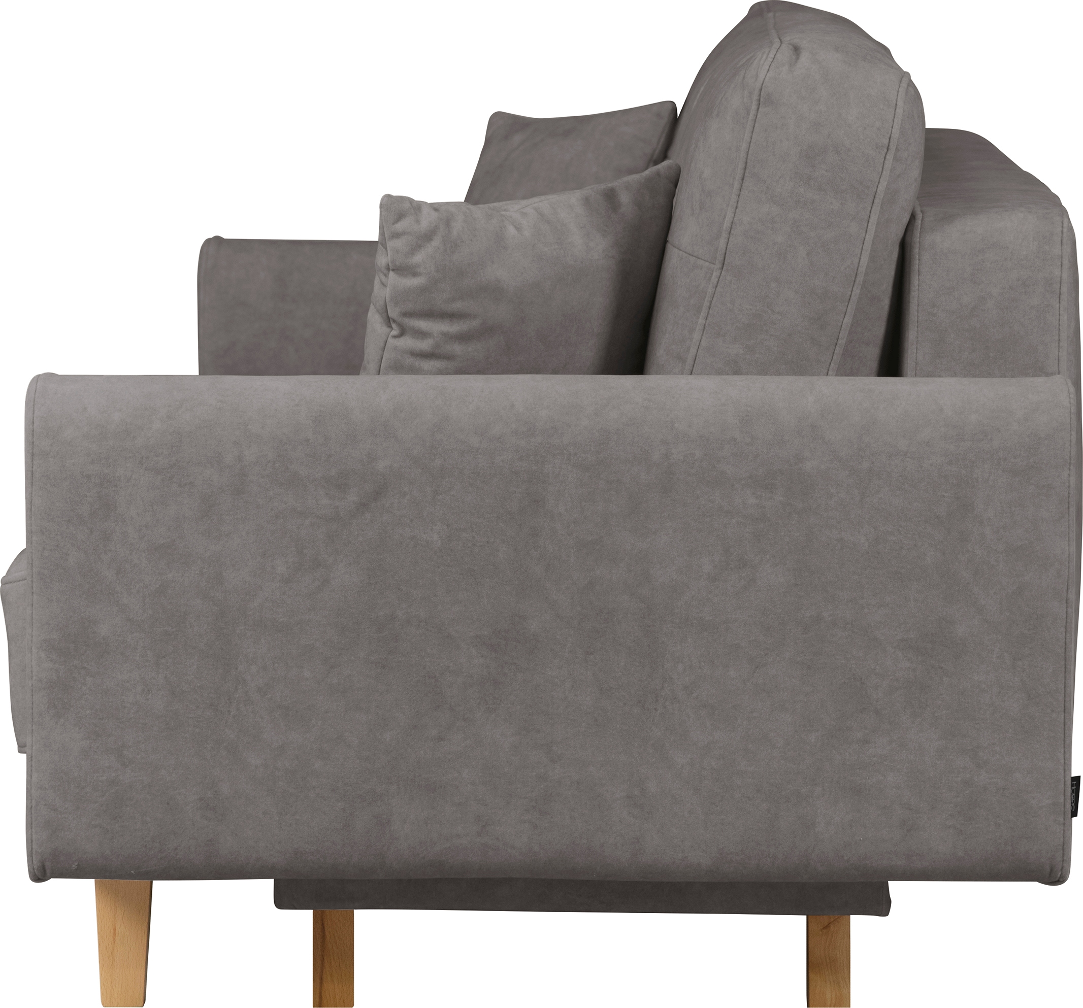 Home affaire 3-Sitzer »TRIPLO optionale Schlafsofa mit Bettkasten, Masse B/T/H: 215/100/89 cm«, Wahlweise Bettfunktion - Liegefläche 145x191 cm, Rücken-, Zierkissen