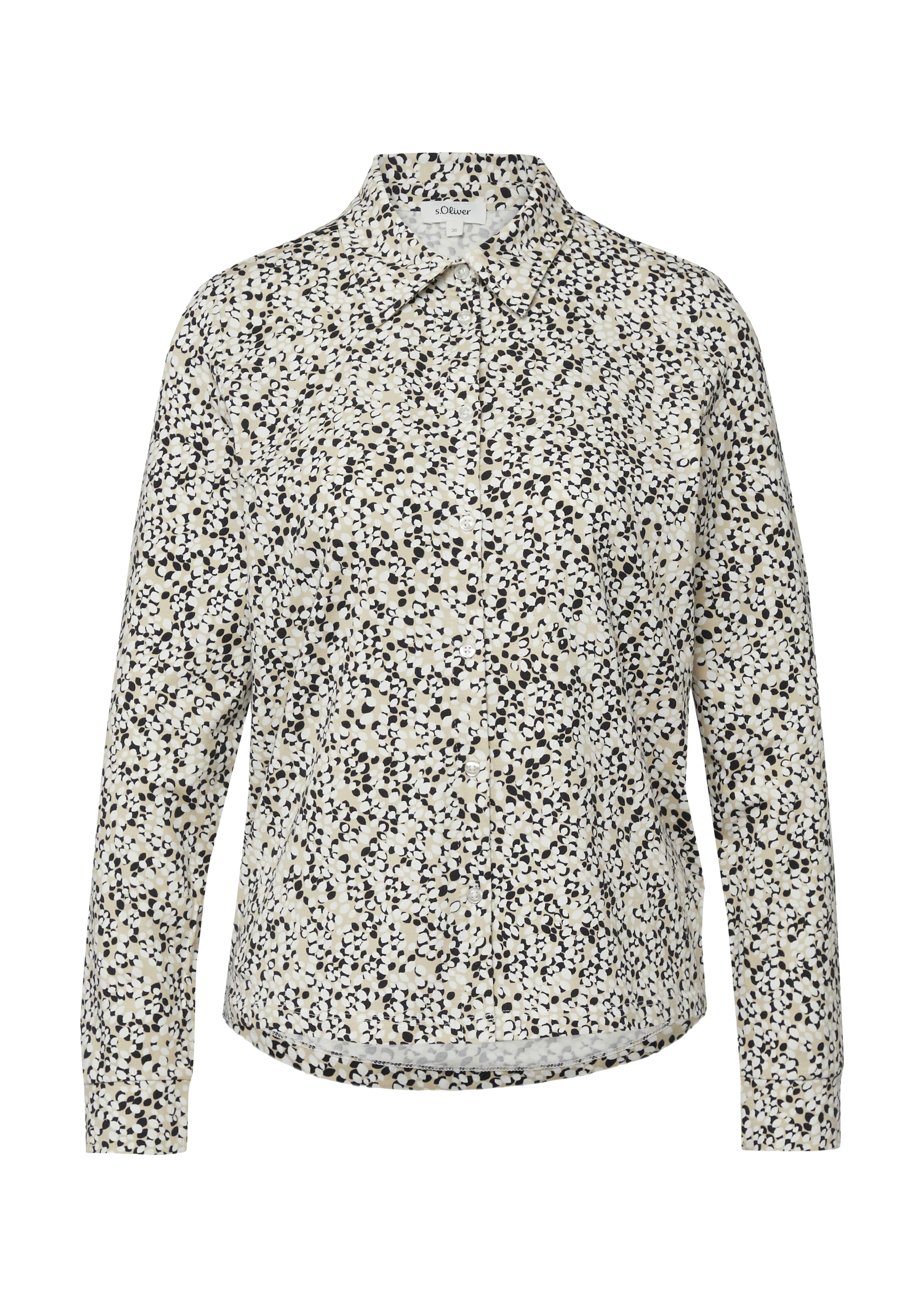 s.Oliver Blouse à manches longues mit Allover-Druck