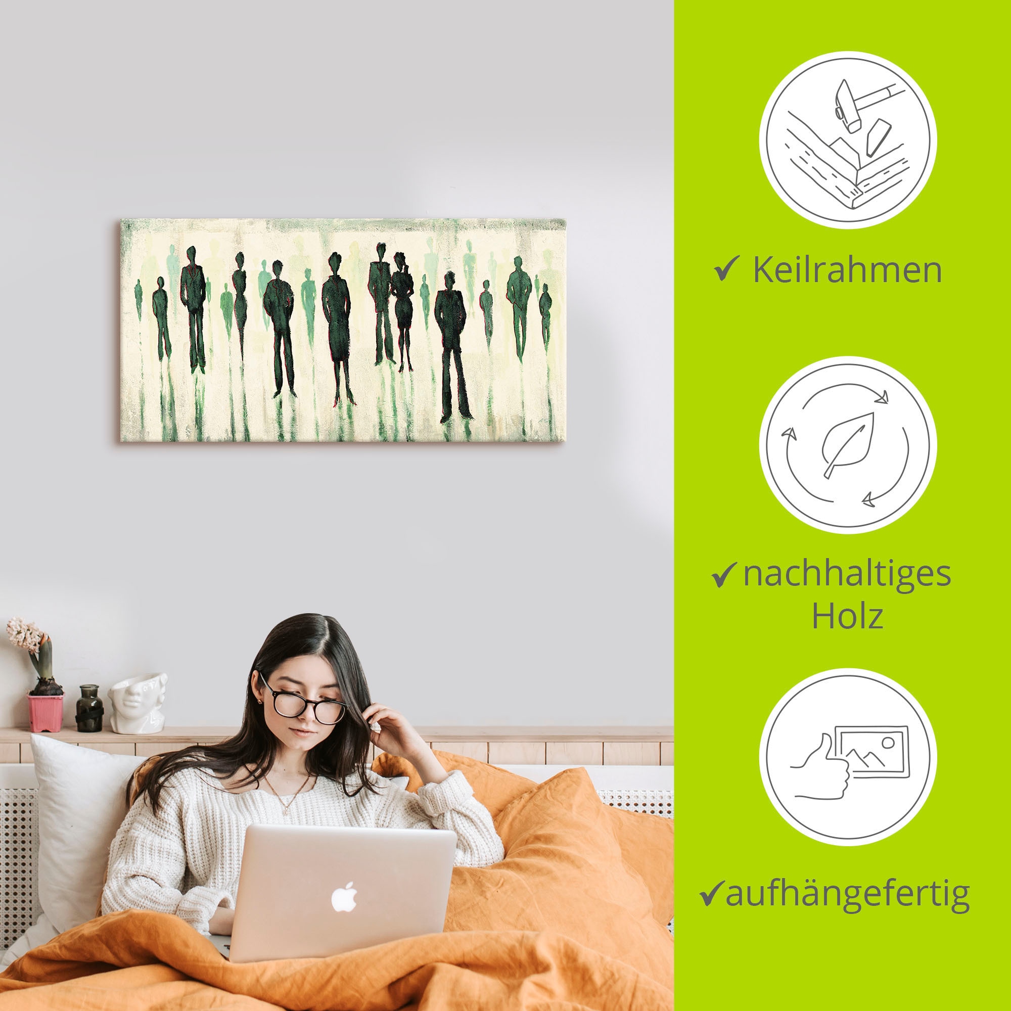 Artland Wandbild »Vor allen«, Gruppen & Familien, (1 St.), als Alubild, Outdoorbild, Leinwandbild in verschied. Grössen