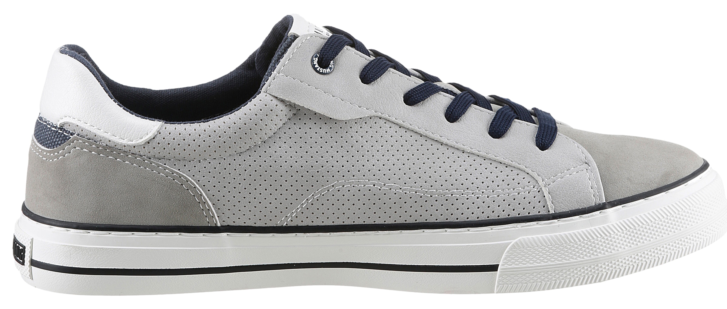 Mustang Shoes Sneaker, Freizeitschuh, Halbschuh, Schnürschuh mit seitlicher Perforation