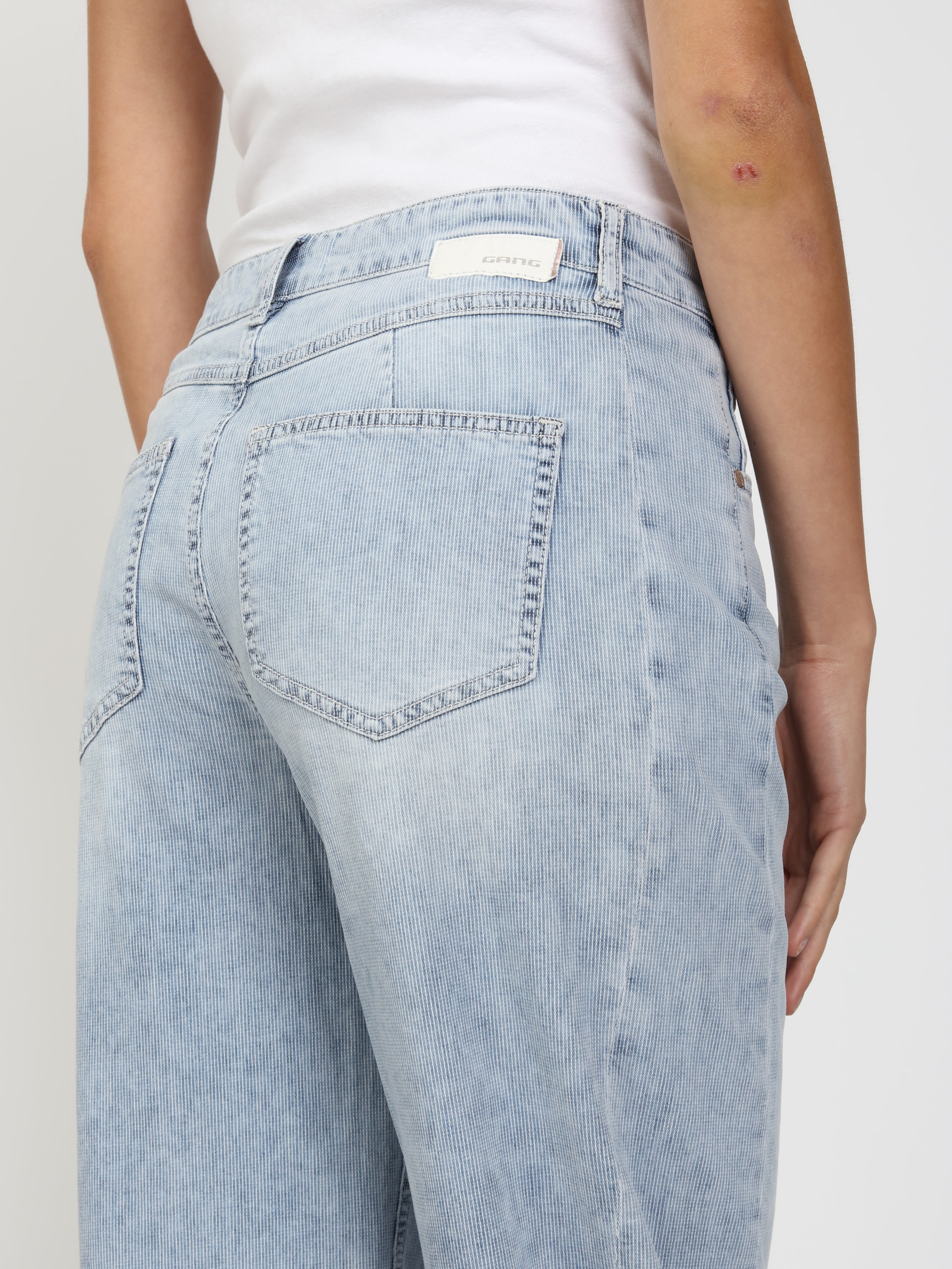 GANG Jeans 7/8 »94BLAKE« denim clair, coupe ballon