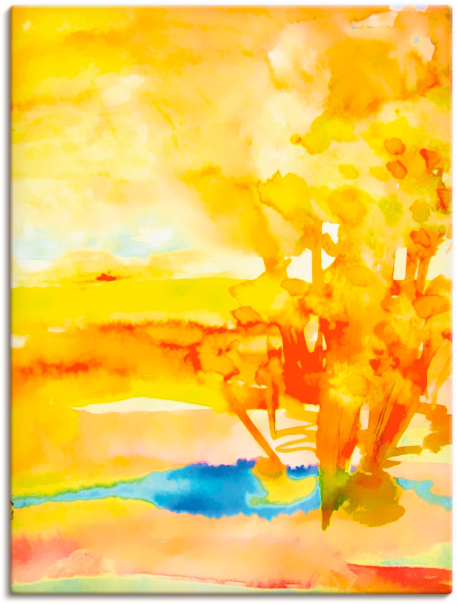 Image of Artland Leinwandbild "Tagtraum" Gegenstandslos 1 Stk. tlg. auf Holzrahmen gespannt