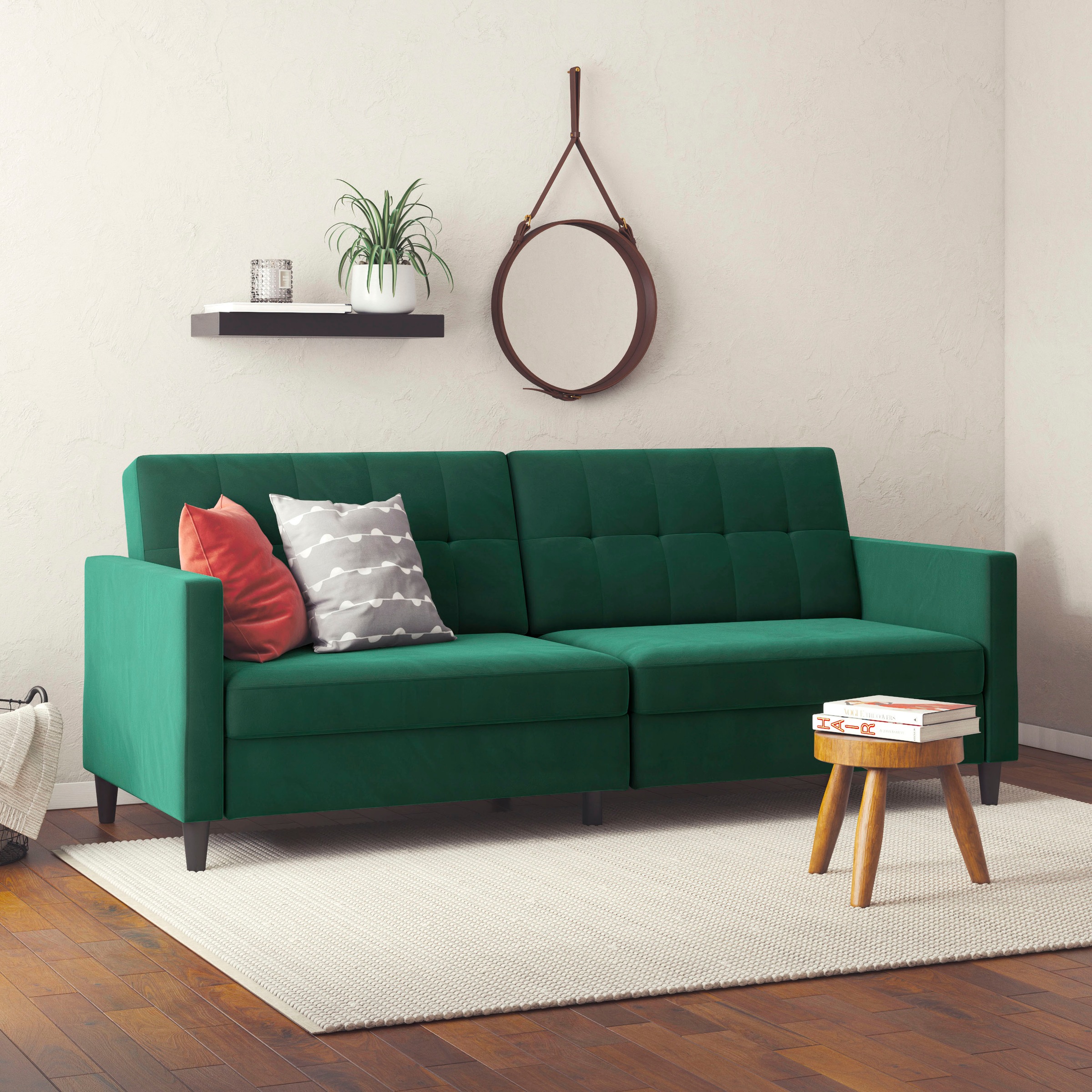 Dorel Home 3-Sitzer »Hartford II« Bettfunktion, Rückenlehne 2-teilig, 3-fach verstellbar, Sitzhöhe 43 cm