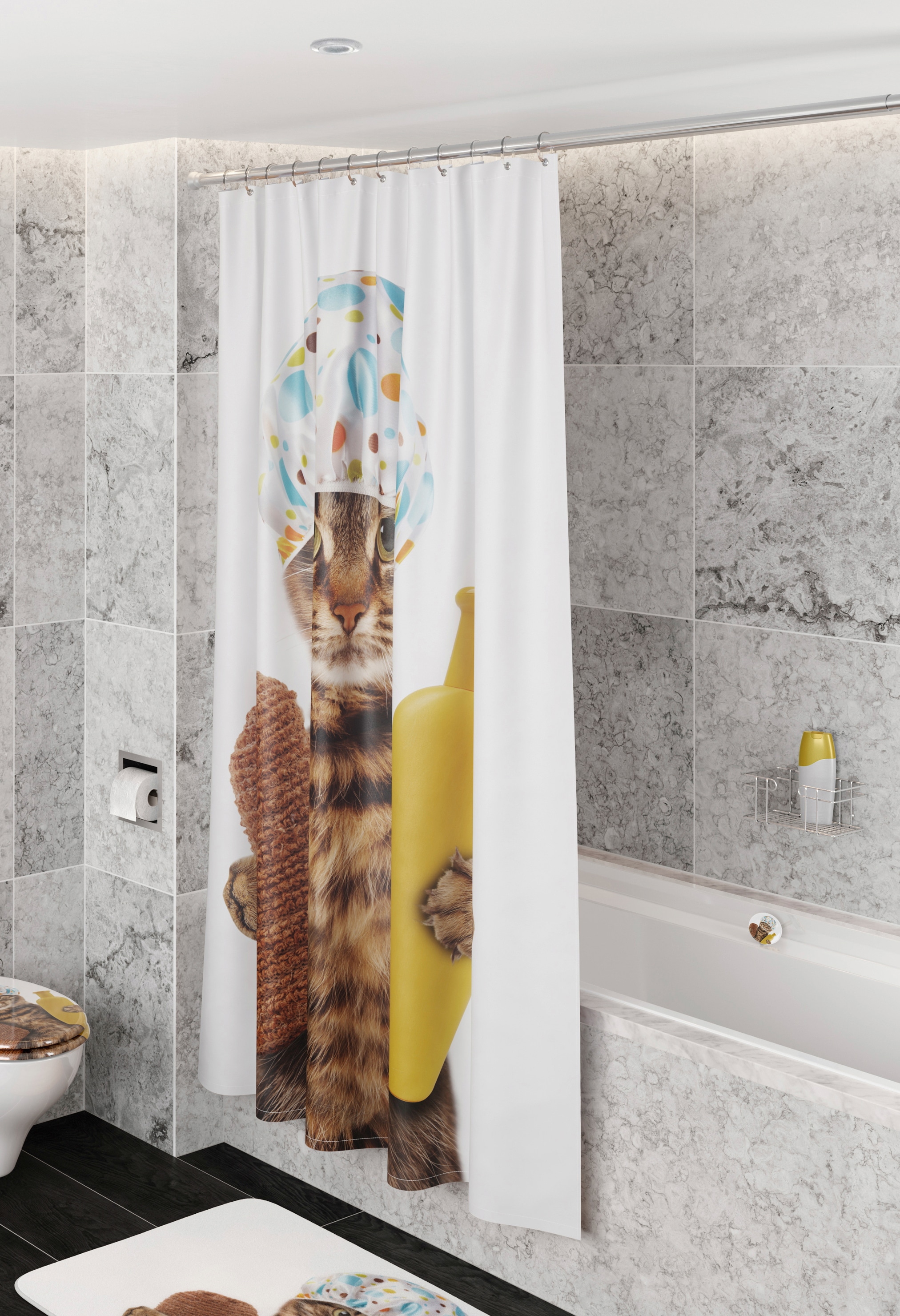 Sanilo Rideau de douche »Shower Cat« Breite 180 cm Höhe 200 cm