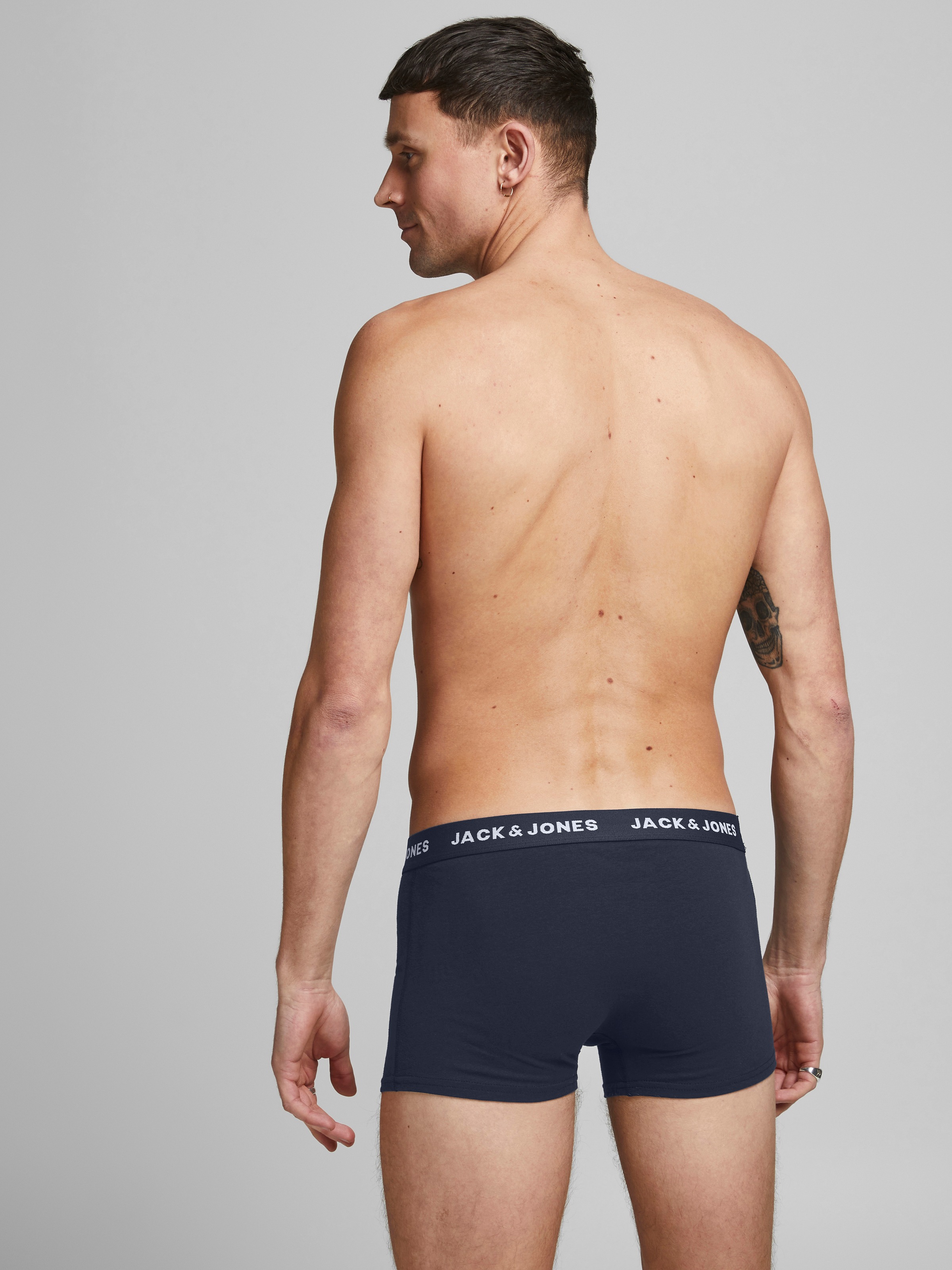 Jack & Jones Trunk »JACSOLID 10er-Pack, bequem, elastisch, ideal für jeden Tag«, (Packung, 10 St.), meliert, modisch, eng anliegend, Baumwollmischung, Bündchen