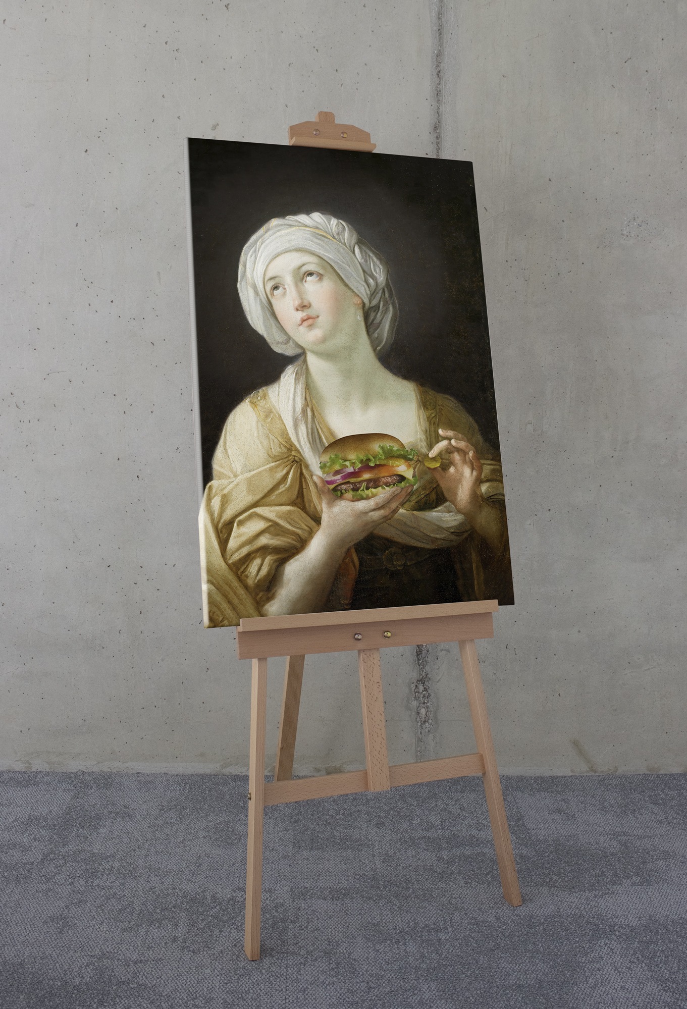 Komar Tableau sur toile »Heal-thy Burger - Grösse 60 x 90 cm« 1 cuis tlg. Keilrahmenbild mi Echtholzrahmen