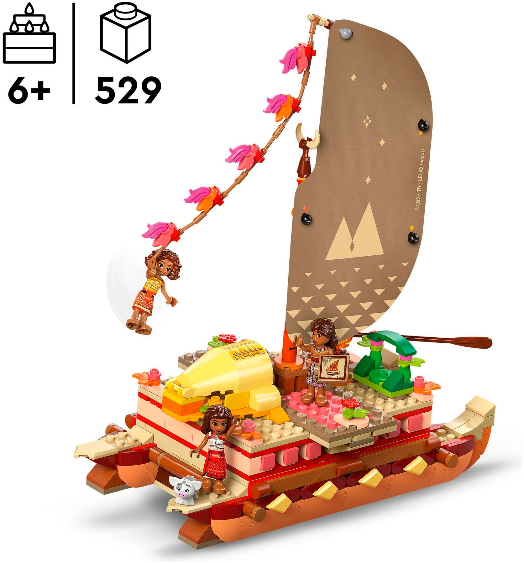 LEGO® Pions de construction »Vaianas Abenteuerfloss (43270), LEGO Disney Princess« Made in Europe