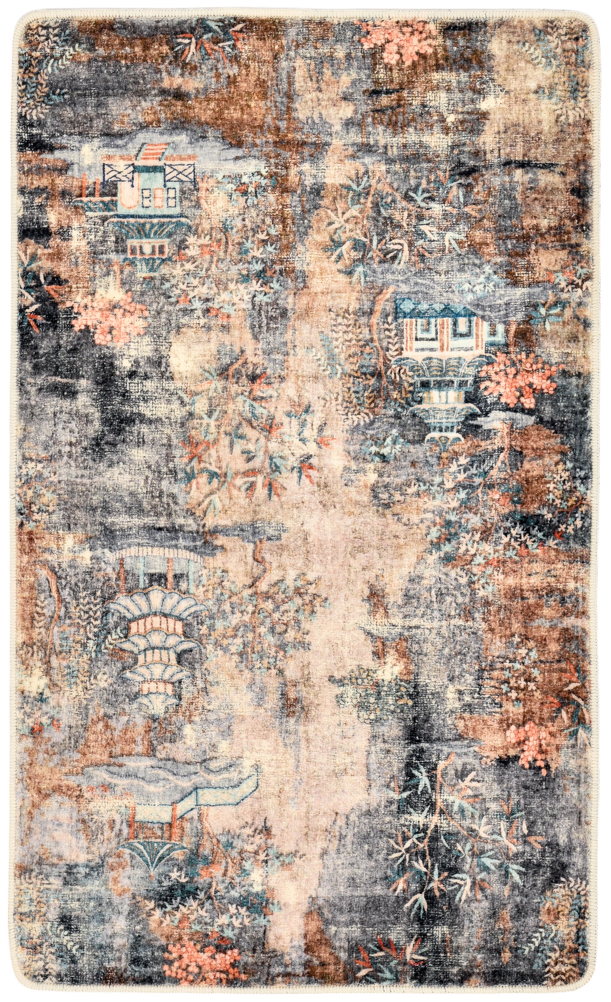 Gino Falcone Tapis de bain »Aquata GF-164, Badvorleger, Badezimmer Teppich« Höhe 7 mm revêtement antidérapant Badteppich, bedruckt, rechteckig