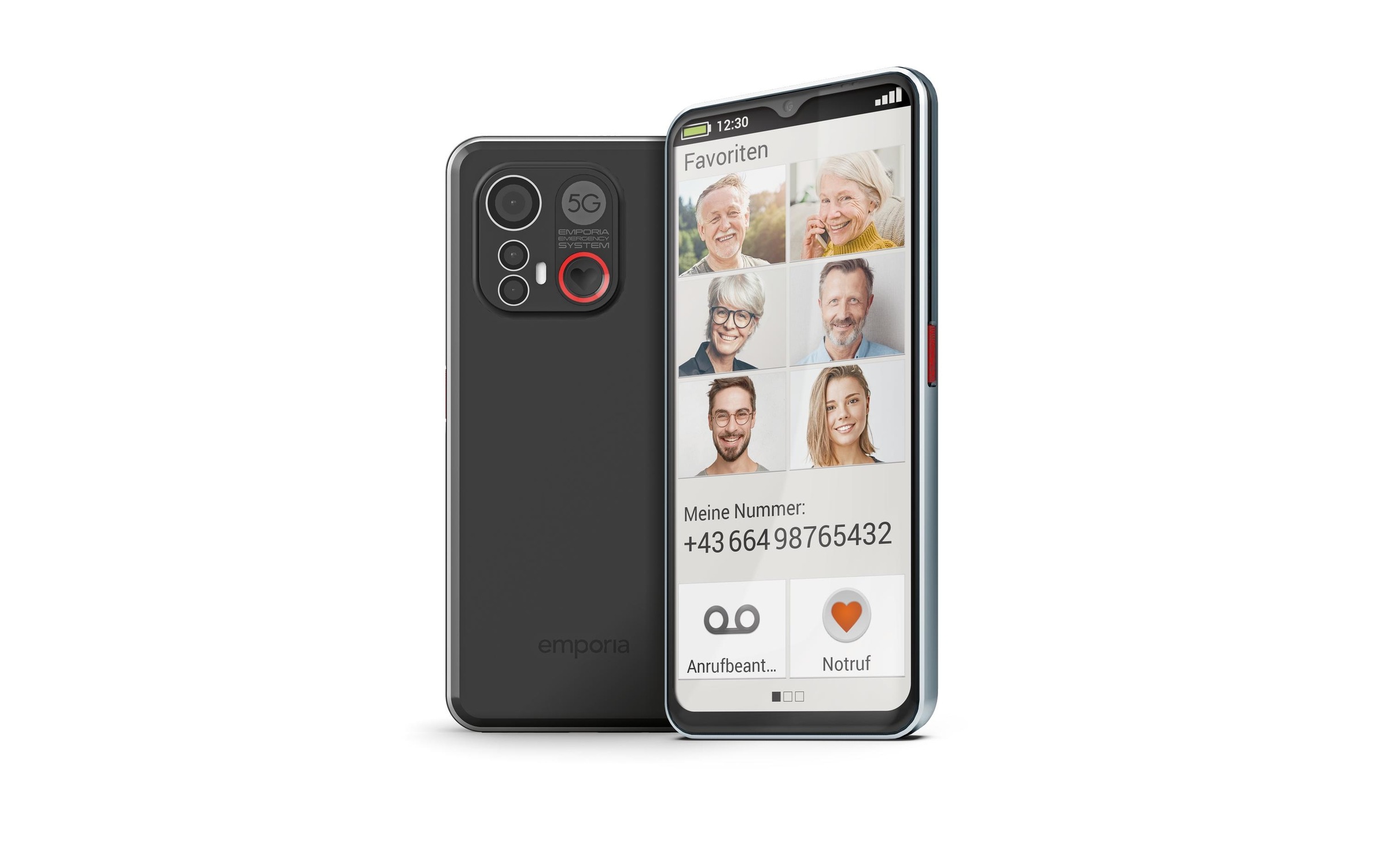 Emporia Smartphone »Smart 6 schwarz«, Schwarz, silberfarben