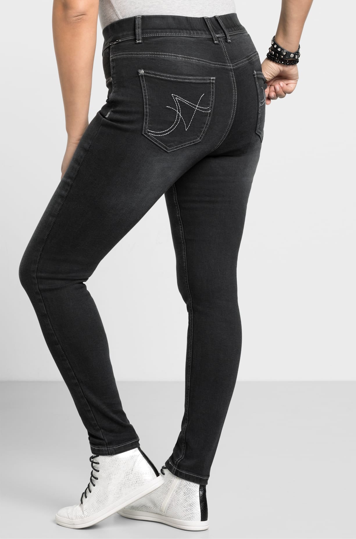 Sheego Jeansleggings, (1 tlg.)