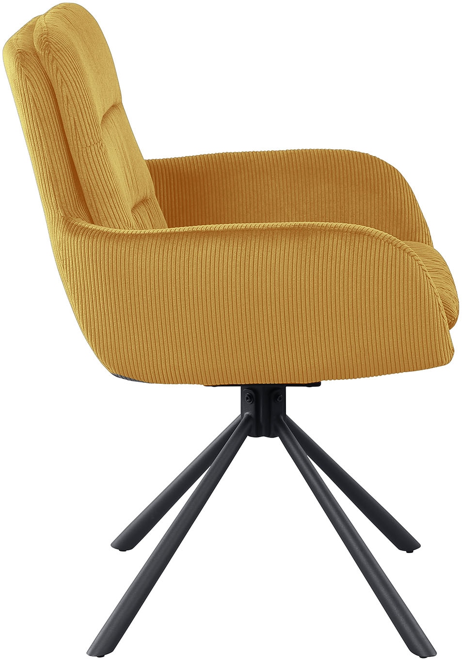 SalesFever Chaise de salle à manger »Pizzo Eleganter Armlehnstuhl« () 1 cuisCord-Esszimmersessel mit 360° Drehkomfort