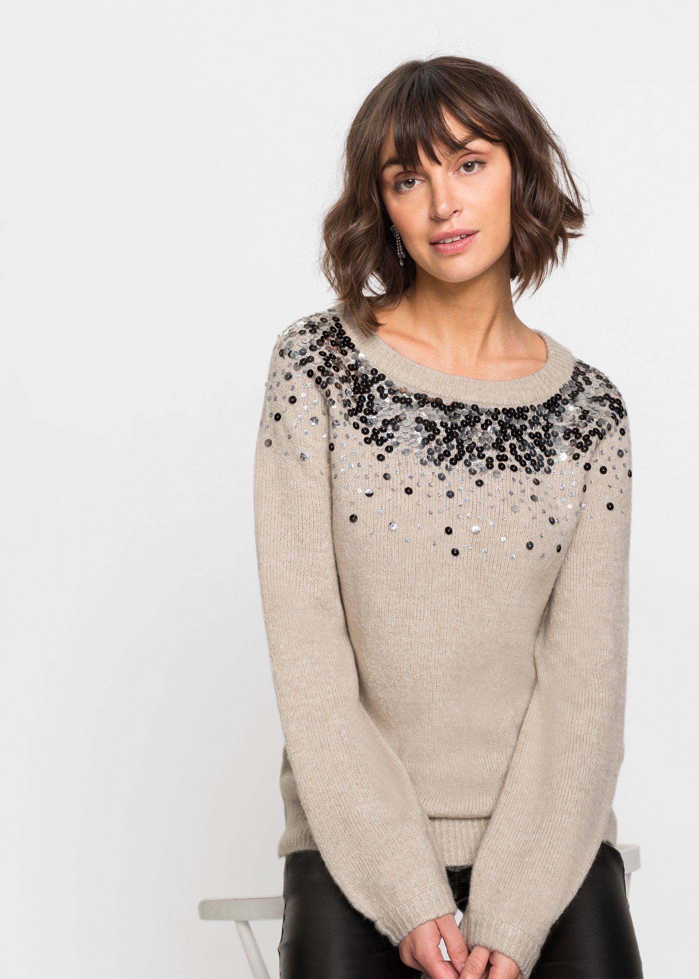 bonprix Pull en tricot Pullover