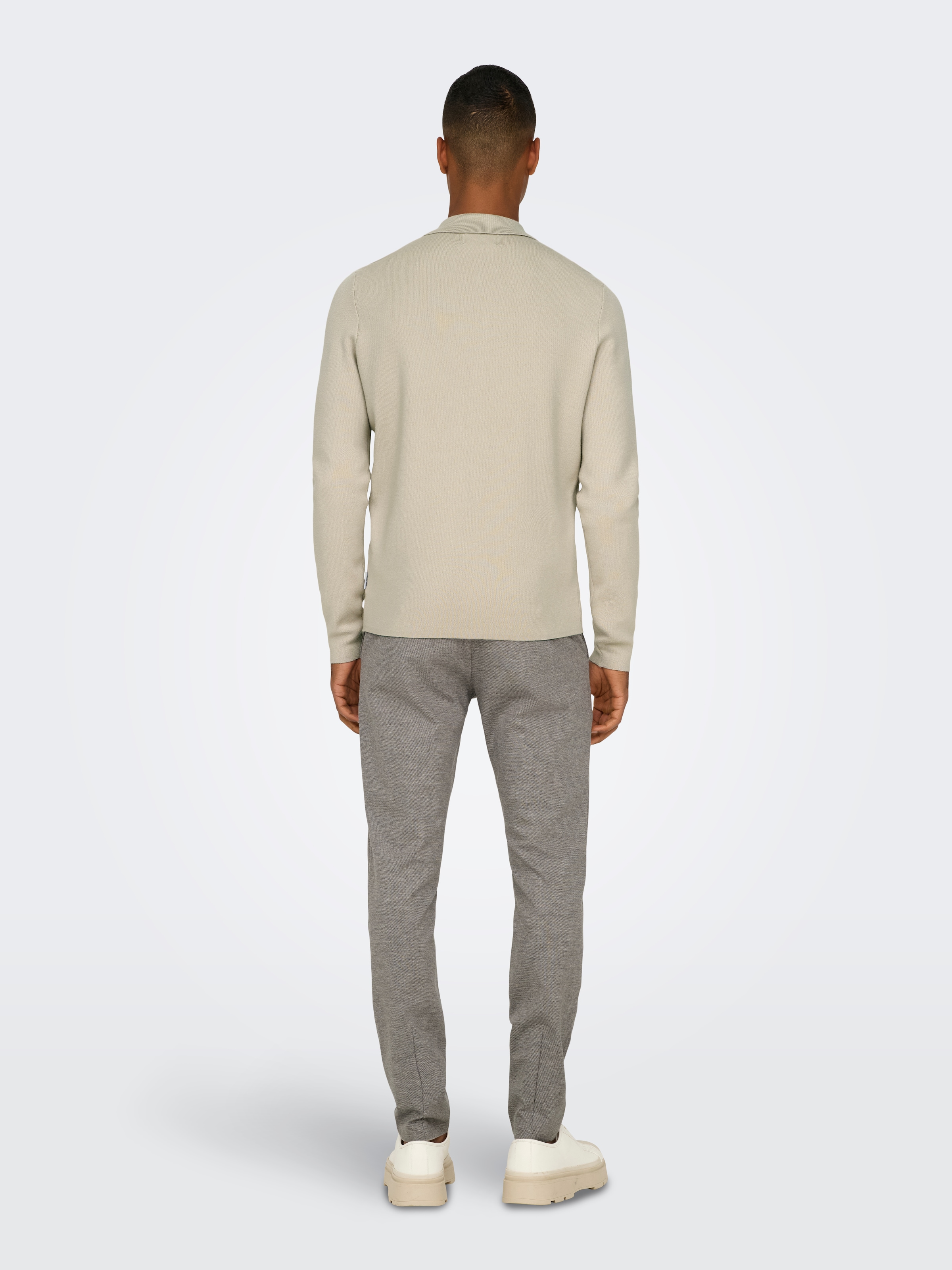ONLY & SONS Polokragenpullover »ONSCOOPER REG LS 12 HALF ZIP POLO«