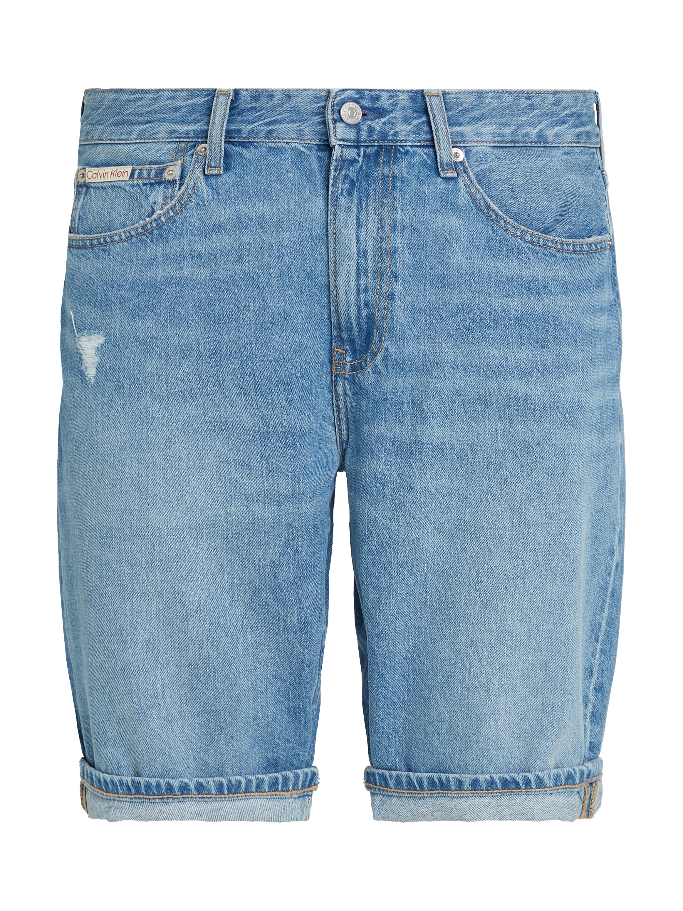 Calvin Klein Jeans Shorts »REGULAR SHORT«, in mittelblauer Waschung