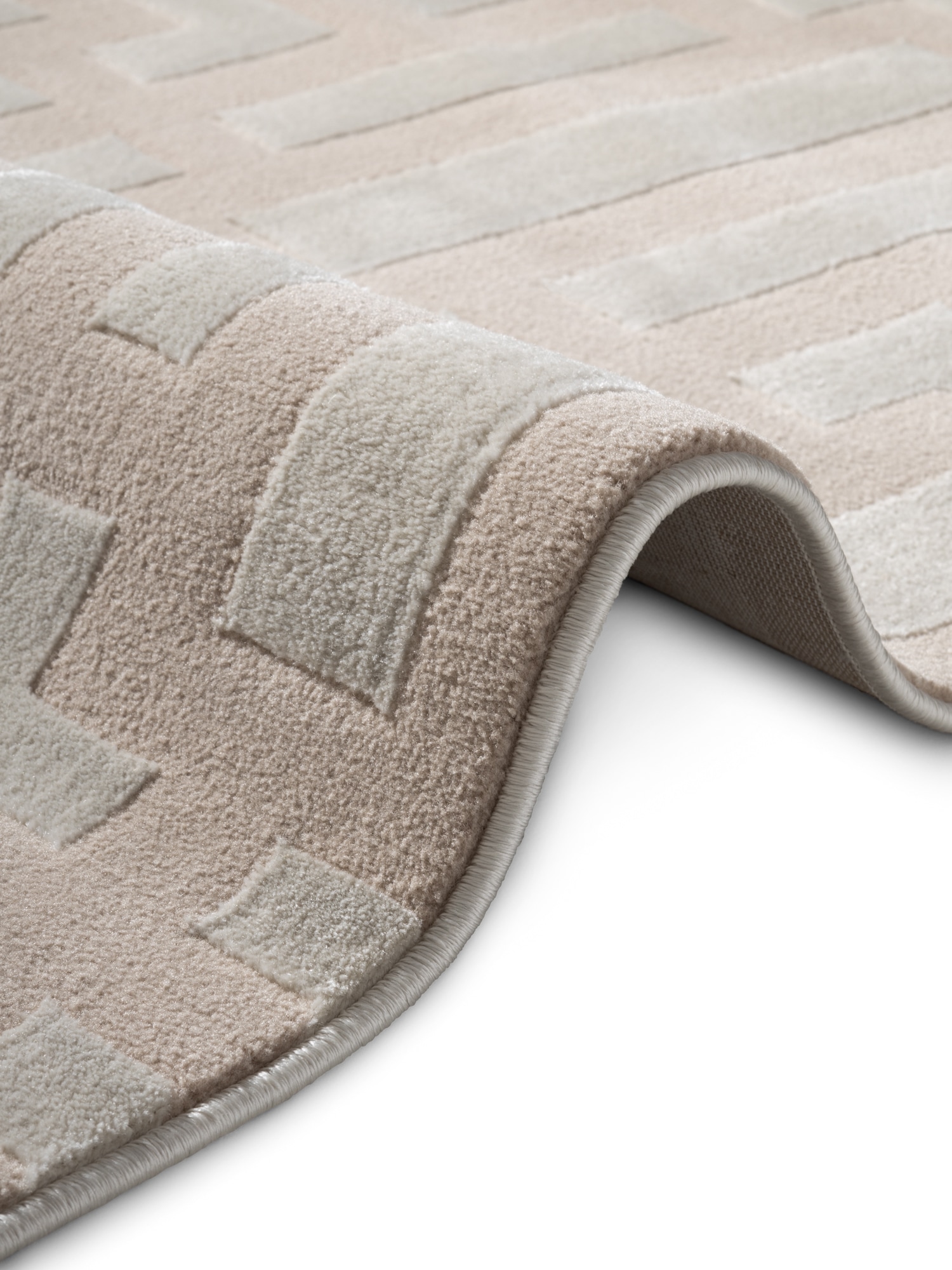 ELLE DECORATION Tapis design »Onyx« Rectangulaire 9 mm Höhe Wohnzimmer, Schlafzimmer, Läufer, Hoch-Tief Effekt, Flur, Glanz