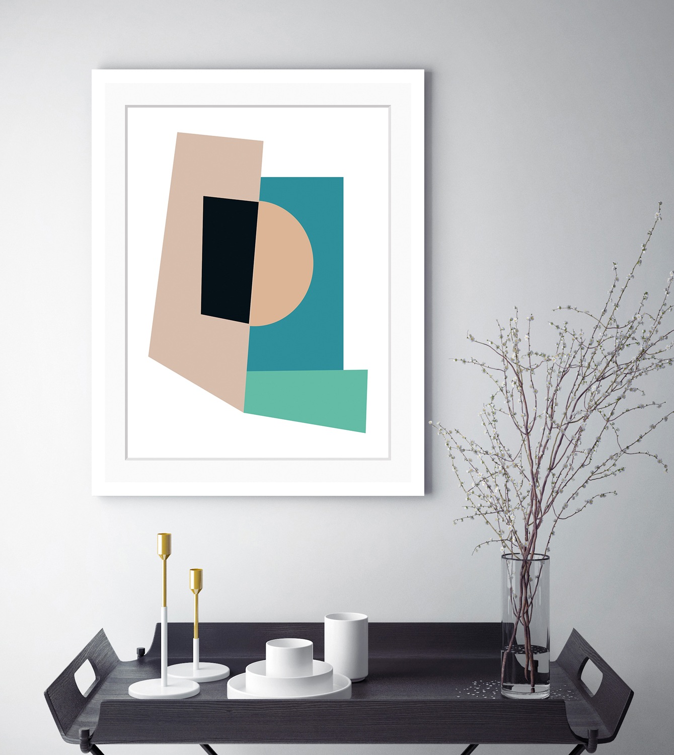 Image of queence Bild "Eve" Abstrakt Figuren Gemälde Kunst Modern gerahmt, Abstrakt