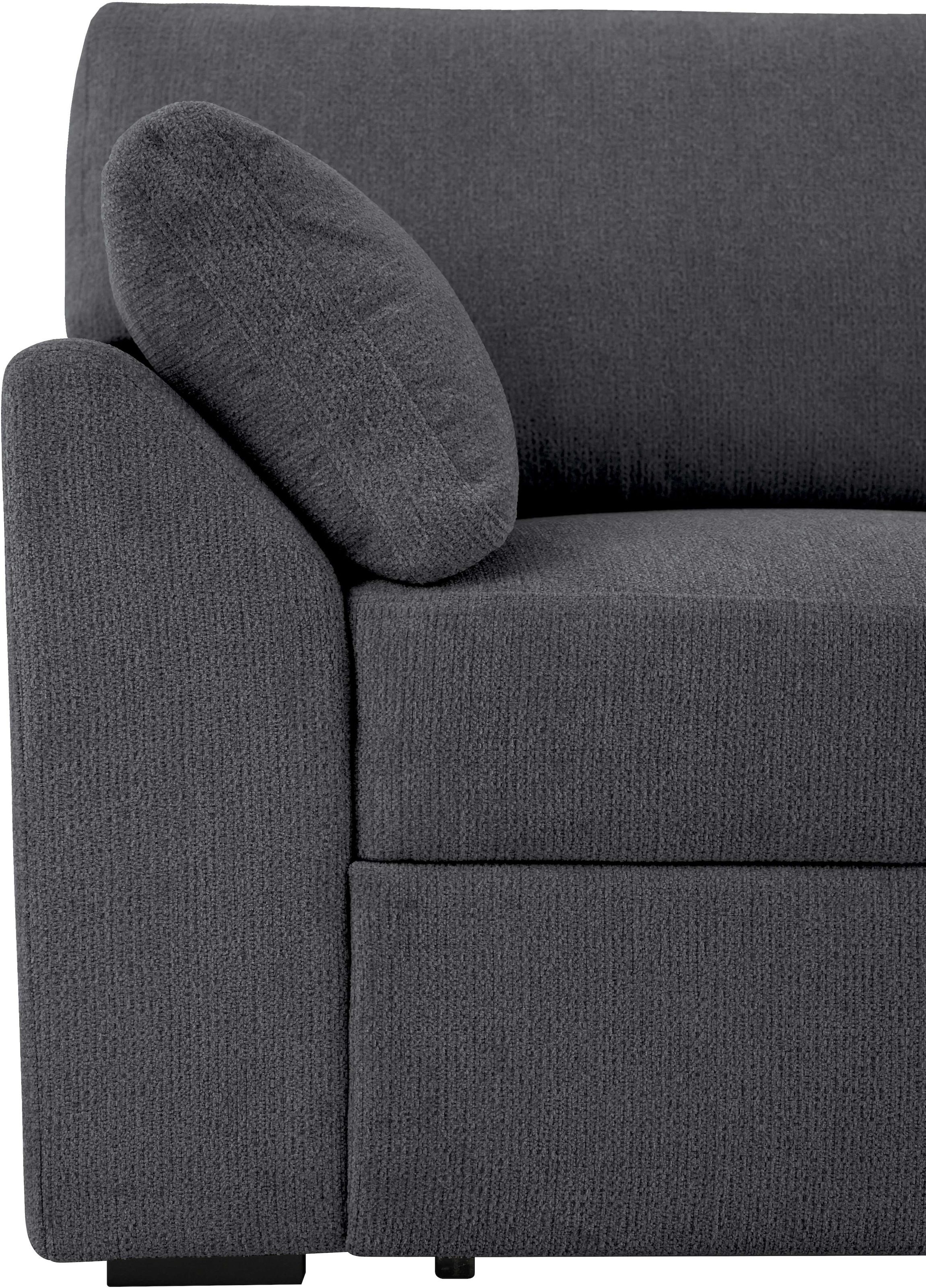 Home affaire Ecksofa »Citry« Breite 242 cm, Chenille, Bettfunktion, Bettkasten, L-Form