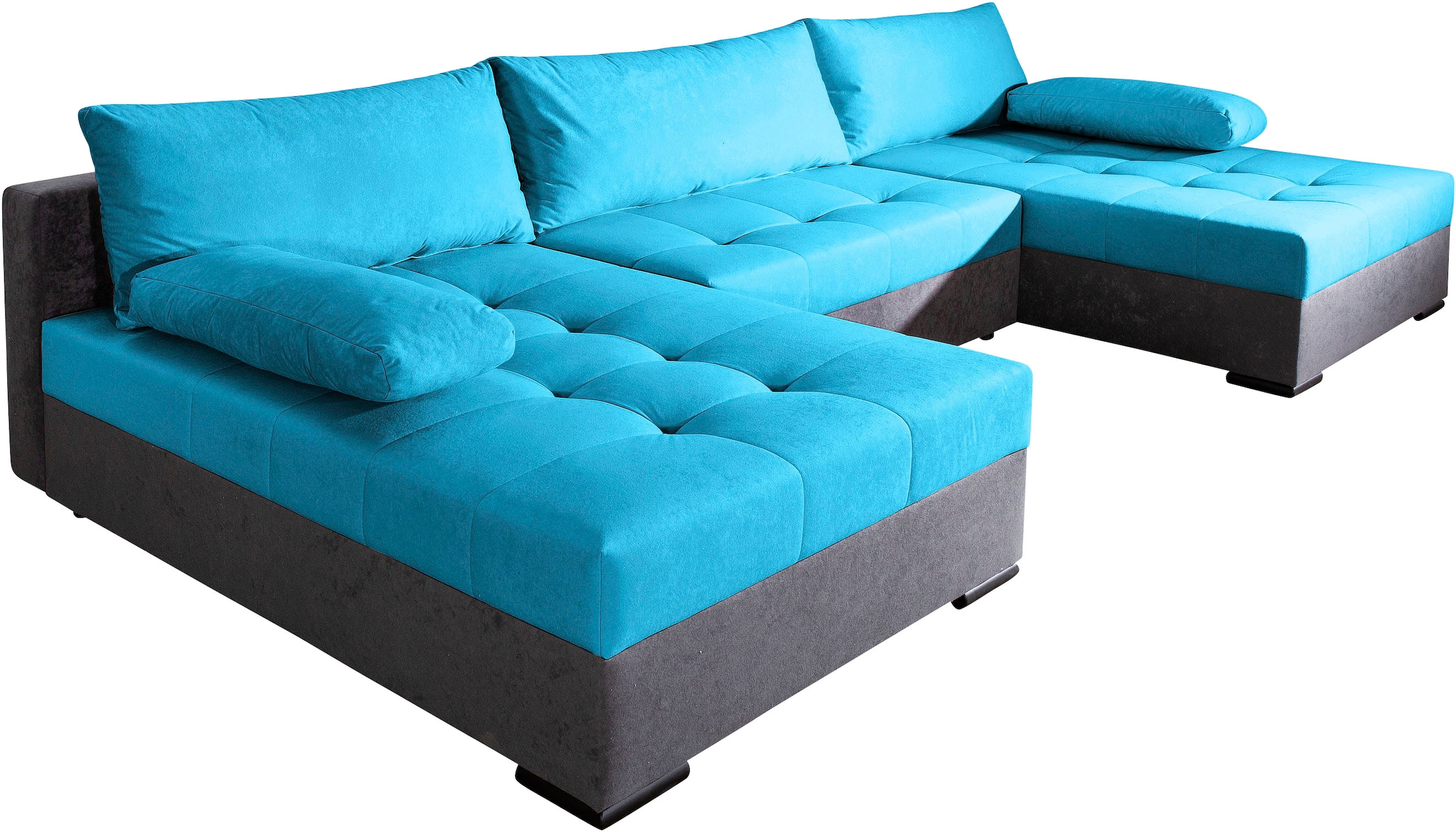 COLLECTION AB Wohnlandschaft »Josy, Breite 307 cm«, 2 extra breiten Ottomanen, mit grosser Sitz- und Liegefläche
