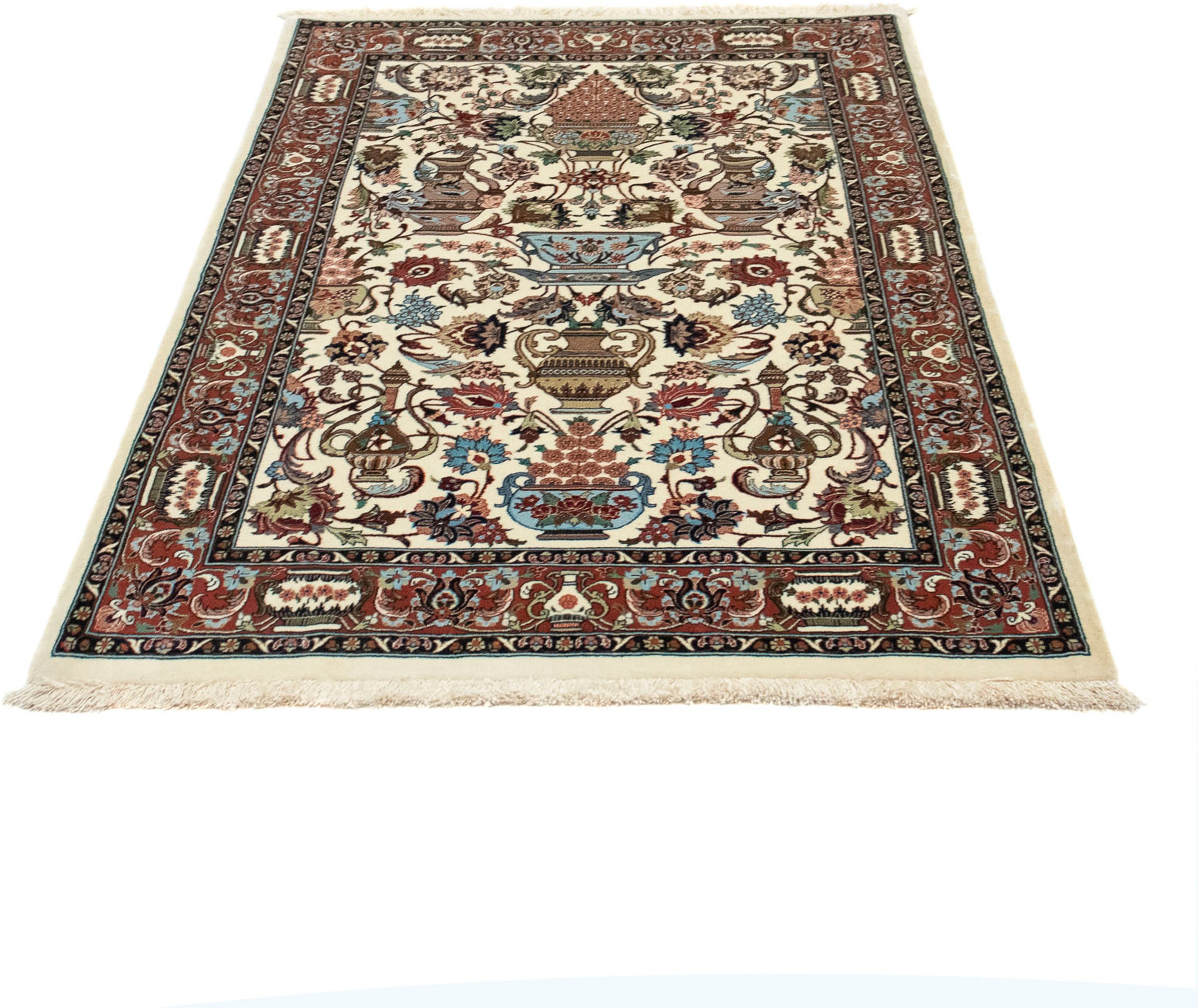 Image of morgenland Orientteppich »Perser - Ghom - 154 x 102 cm - beige«, rechteckig, 10 mm Höhe, Wohnzimmer, Handgeknüpft, Einzelstück mit Zertifikat bei Ackermann Versand Schweiz
