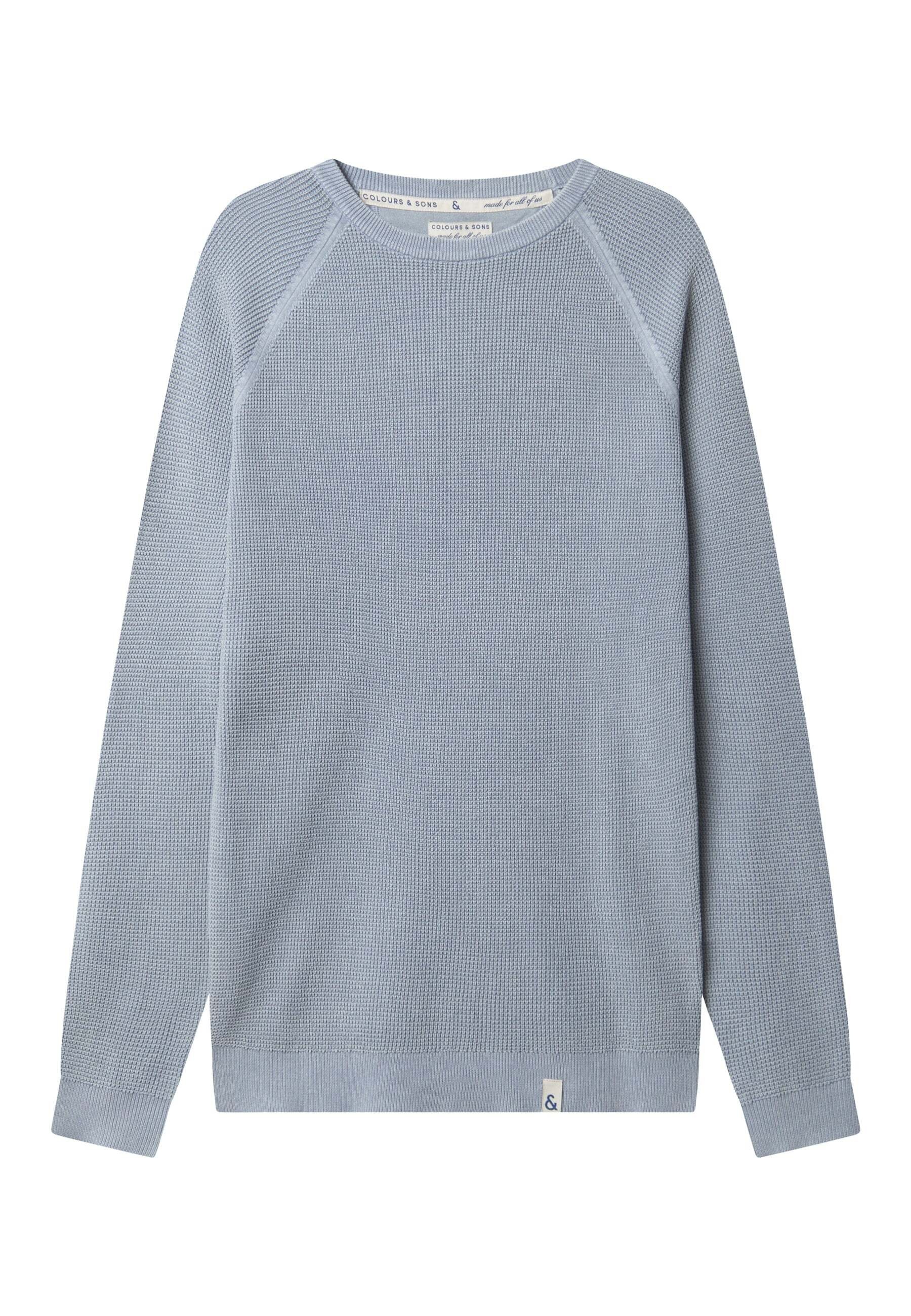 Image of colours & sons Strickpullover "colours & sons Pullover Roundneck-Washed"