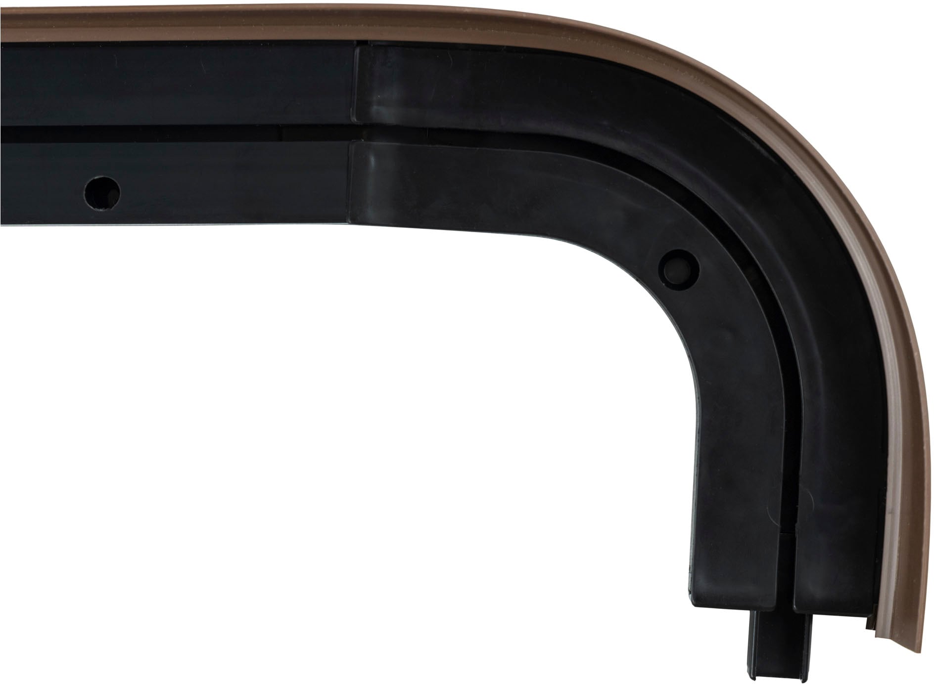 SN DECO GROUP Vorhangschiene »SH1«, 1 läufig-läufig, Fixmass, Set 1-läufig,inkl. Rundbögen, Blende 5 cm, vorgebohrt, Innenlauf