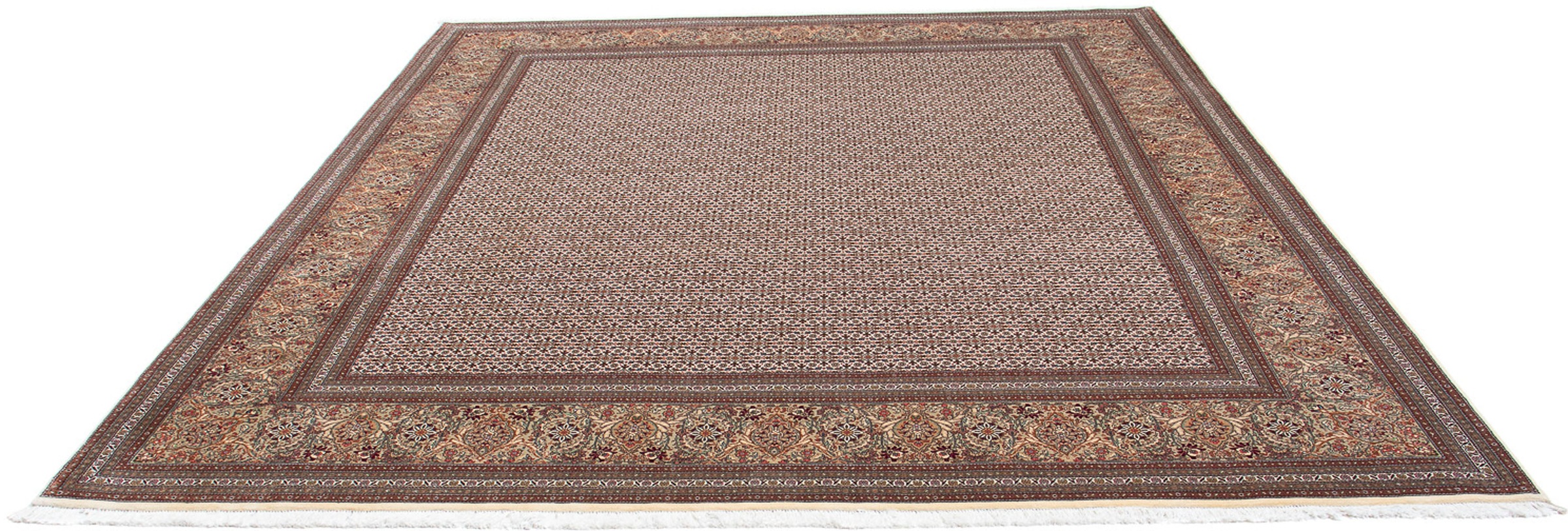 Image of morgenland Orientteppich »Perser - Täbriz - 295 x 254 cm - dunkelbraun«, rechteckig, 10 mm Höhe, Wohnzimmer, Handgeknüpft, Einzelstück mit Zertifikat bei Ackermann Versand Schweiz