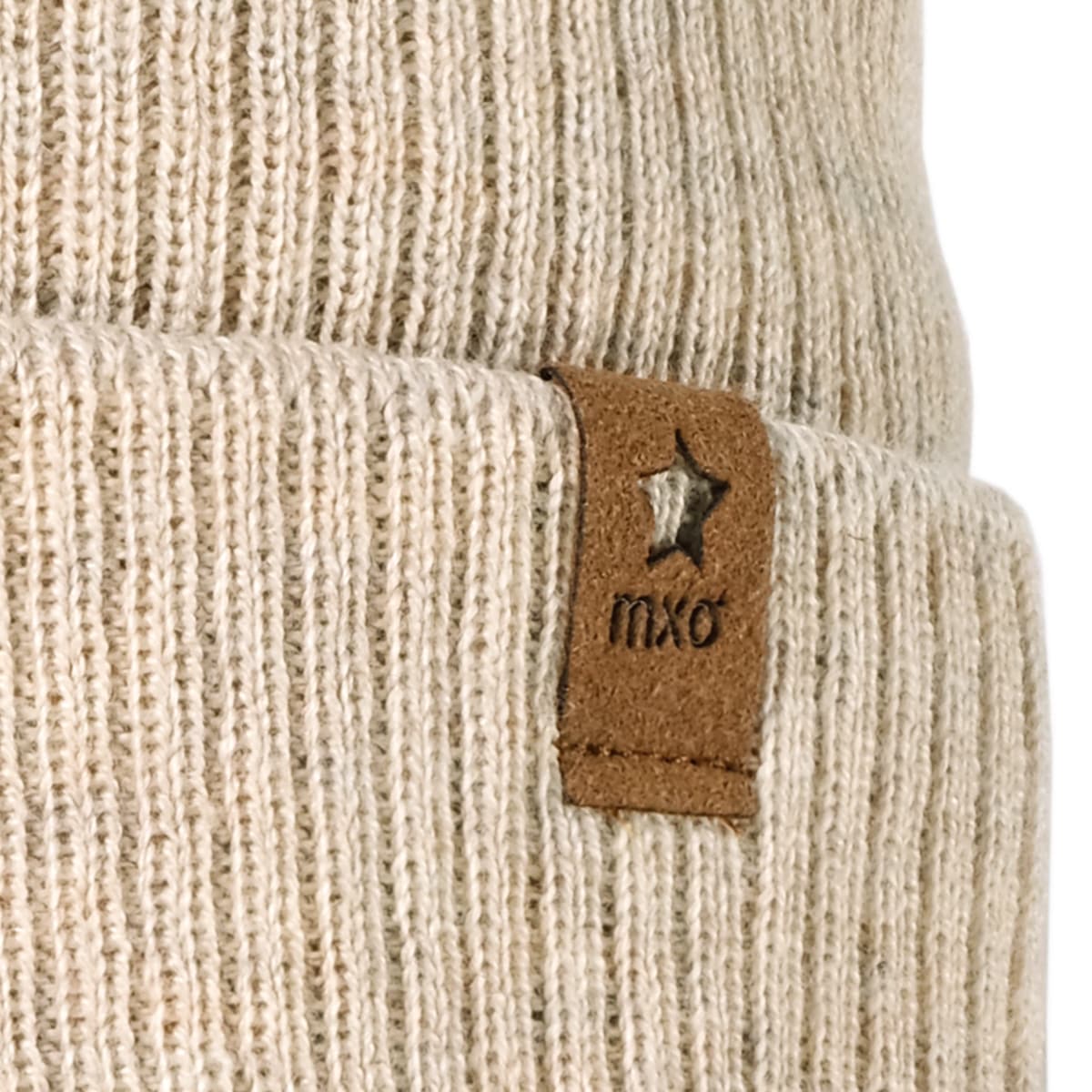 MAXIMO Beanie, aus Baumwolle, wärmend, gefüttert, unifarben
