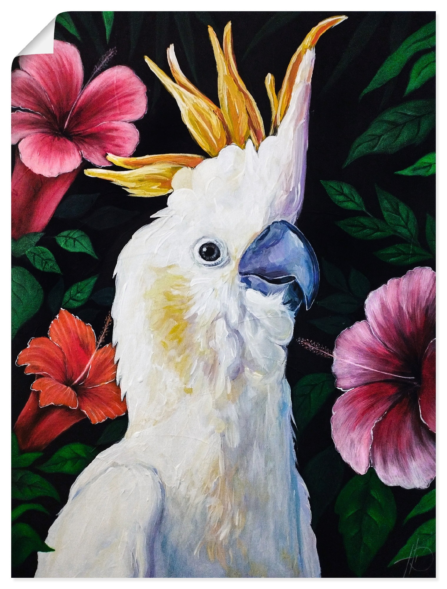Image of Artland Wandbild "Coco Paradiso" Vogelbilder 1 Stk. tlg. als Alubild, Leinwandbild, Poster, Wandaufkleber in verschied. Grössen