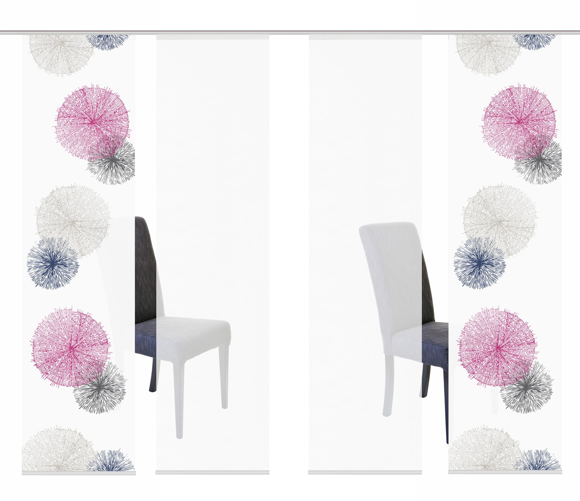 Image of HOME WOHNIDEEN Schiebegardine »SCOPPIO«, (4 St.), HxB: 245x60, inkl. Befestigungszubehör bei Ackermann Versand Schweiz