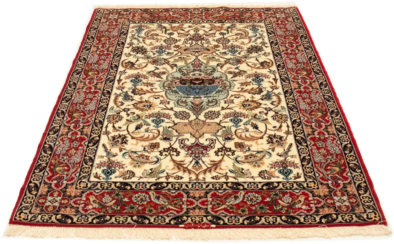 Image of morgenland Teppich »Isfahan Teppich handgeknüpft beige«, rechteckig, 7 mm Höhe, handgeknüpft bei Ackermann Versand Schweiz