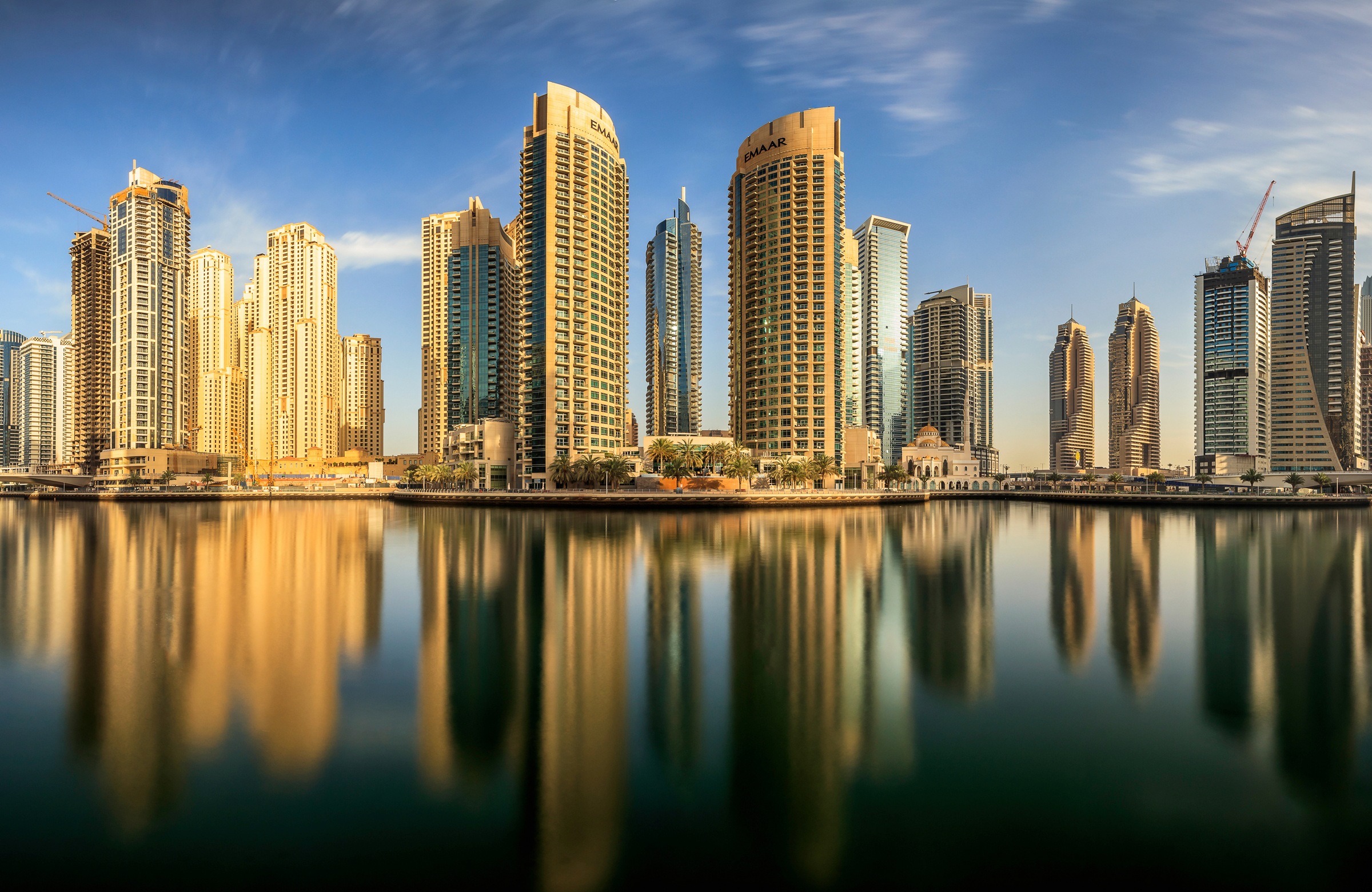 Image of Papermoon Fototapete »Photo-Art MOHAMMED SHAMAA, PANORAMA-DUBAI-MARINA«, Vliestapete, hochwertiger Digitaldruck, inklusive Kleister bei Ackermann Versand Schweiz