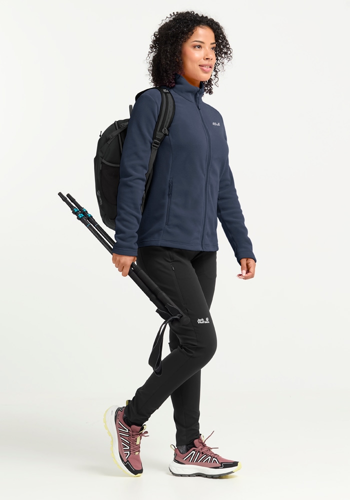 Jack Wolfskin Veste polaire »TAUNUS 100 FZ W« coupe-vent, déperlant, avec fermeture éclair intégrale