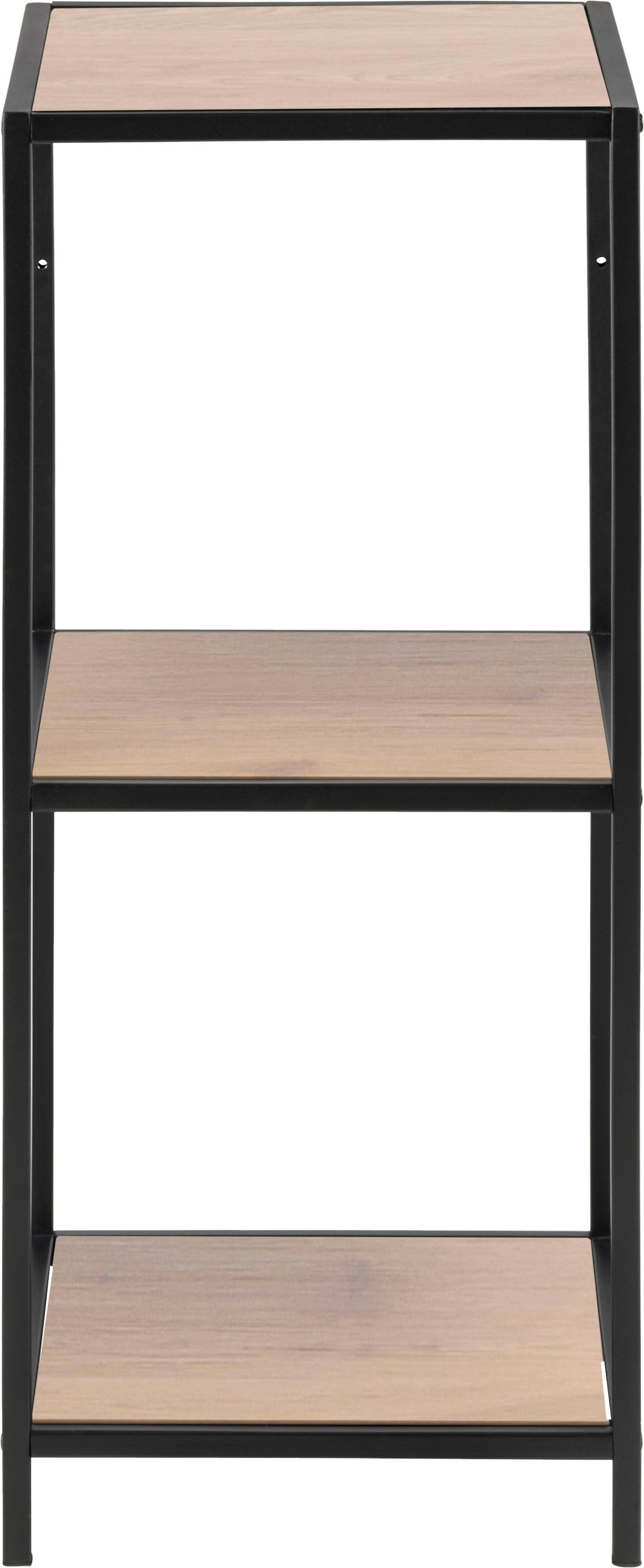 Image of ACTONA GROUP Bücherregal Metallgestell im modernen Industrielook, 2 Einlegeböden, Höhe 82,5 cm