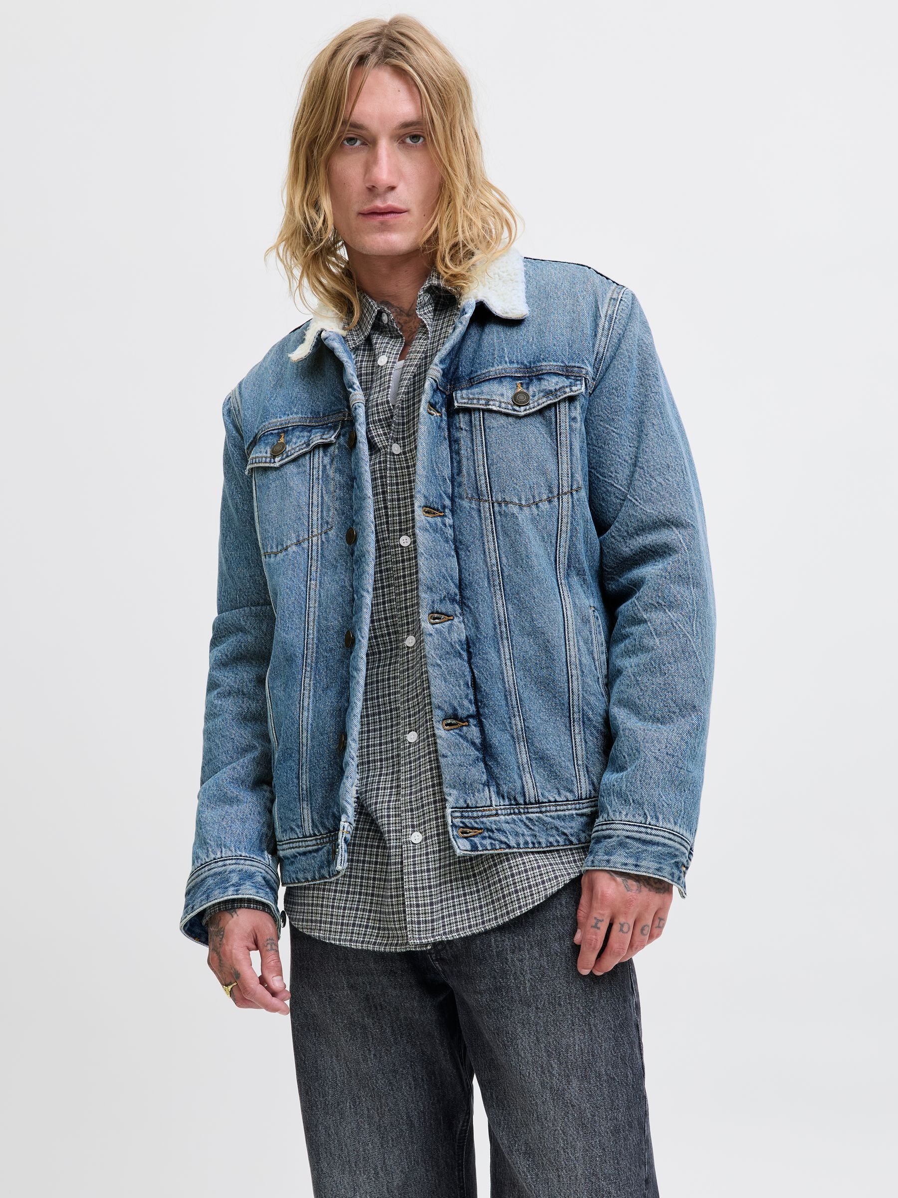 Image of Jack & Jones Jeansjacke "JJIJEAN JJJACKET W. SHERPA AKM 024 SN"