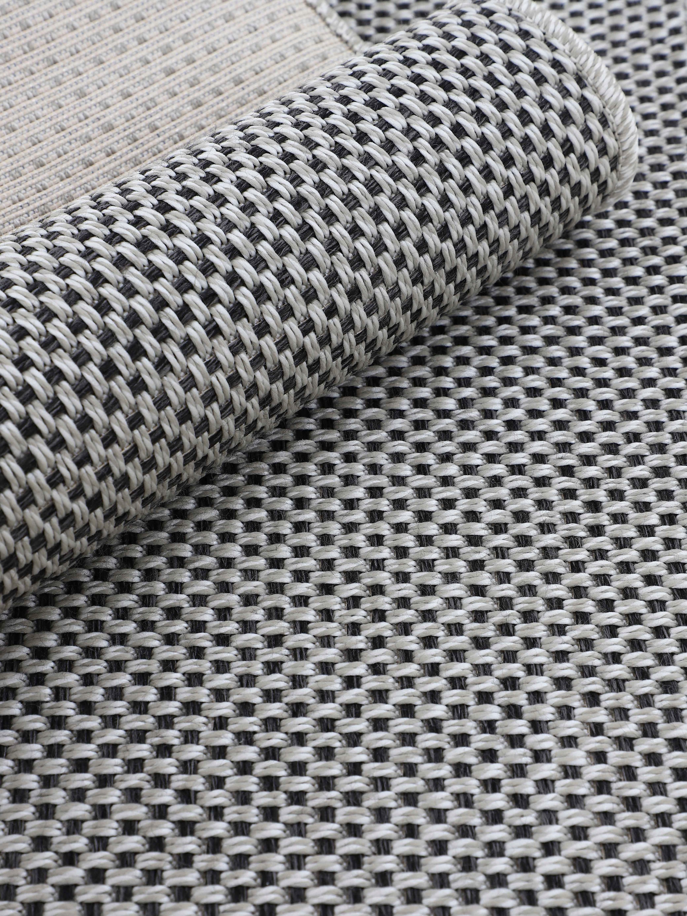 carpetfine Teppich »Boho 105«, rechteckig, robustes Flachgewebe, Sisal Optik, UV-beständig, Aussenbereich