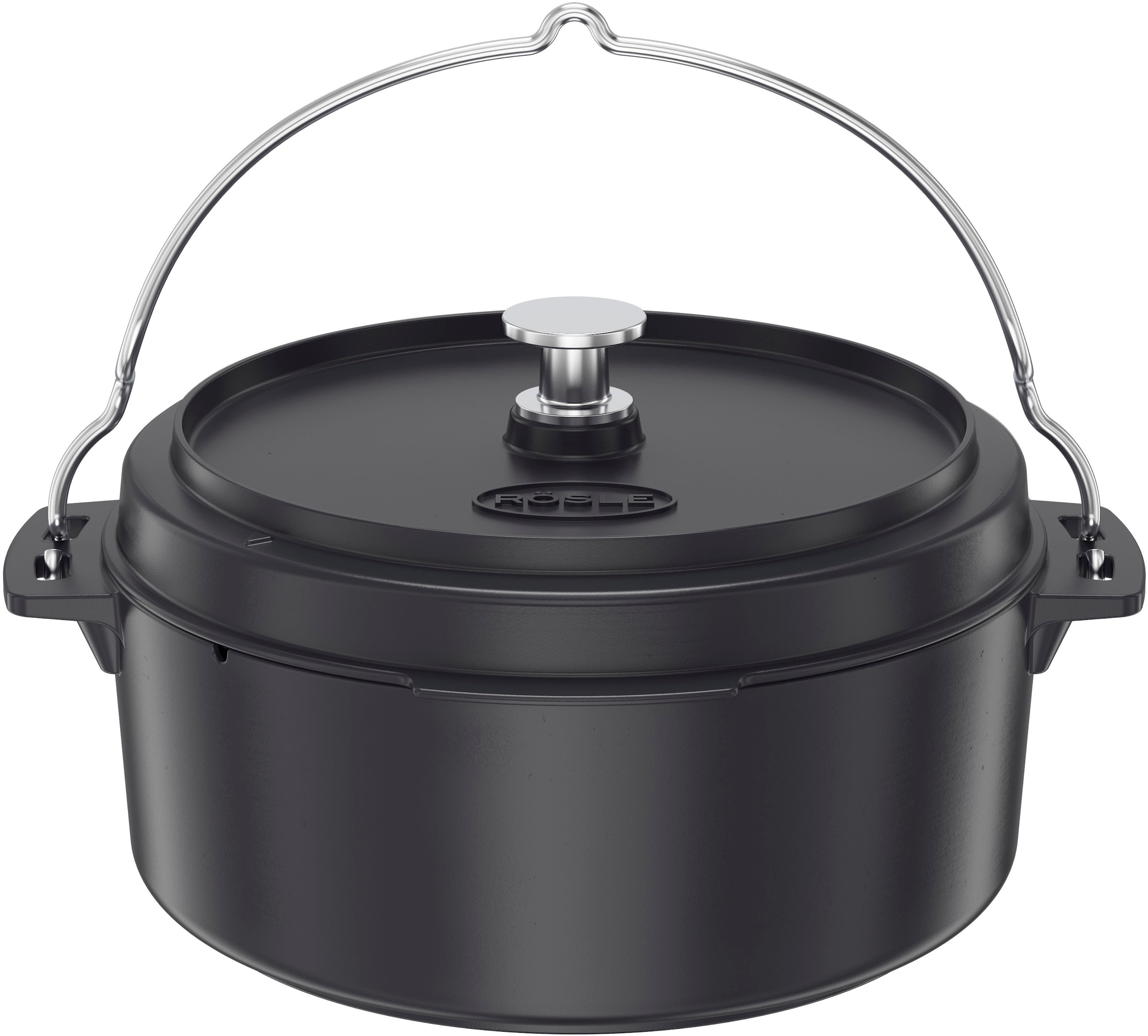 Image of RÖSLE Grilltopf "Dutch-Oven Vario" Edelstahl 18/10 Gusseisen