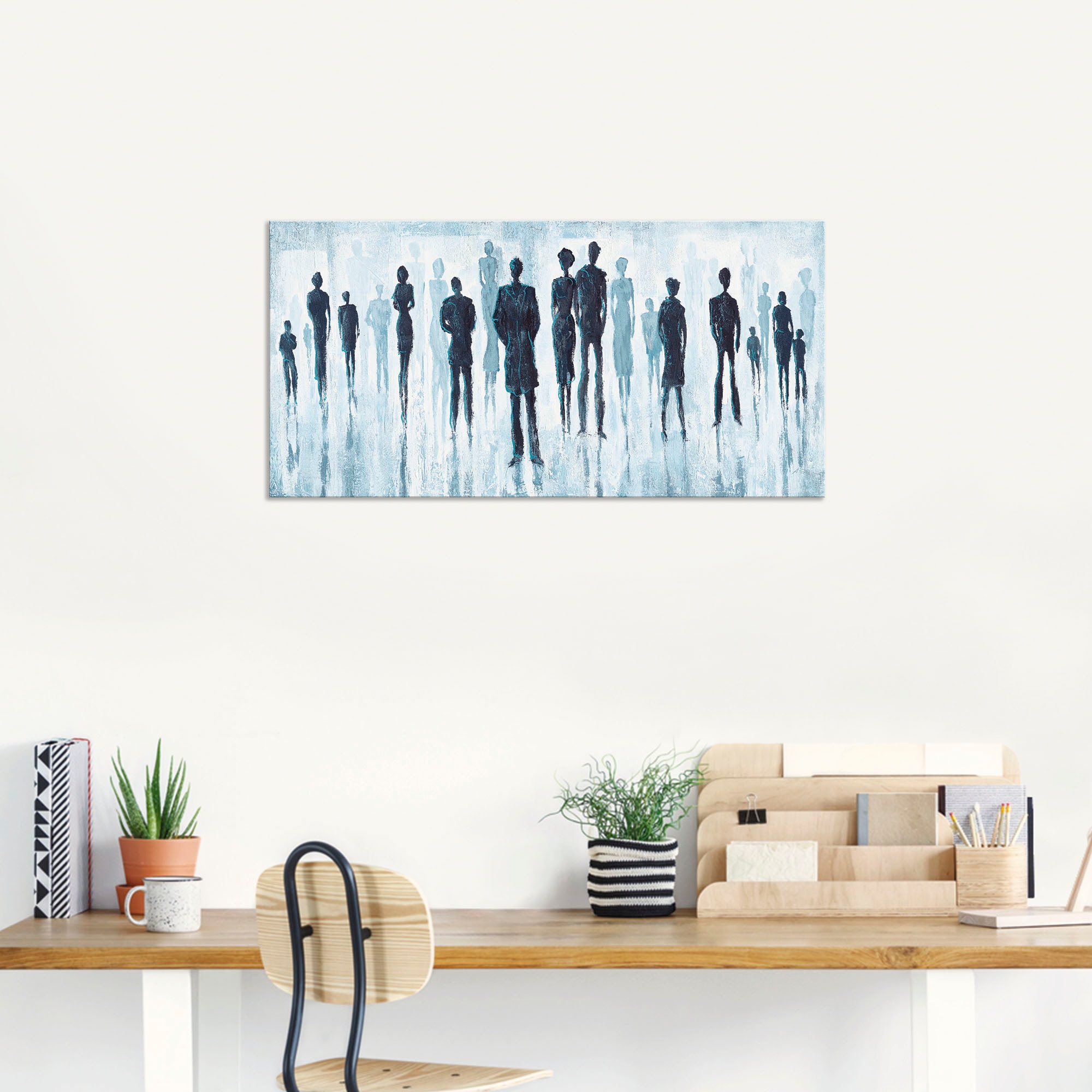 Artland Wandbild »Genau in der Mitte«, Gruppen & Familien, (1 St.), als Alubild, Outdoorbild, Leinwandbild in verschied. Grössen