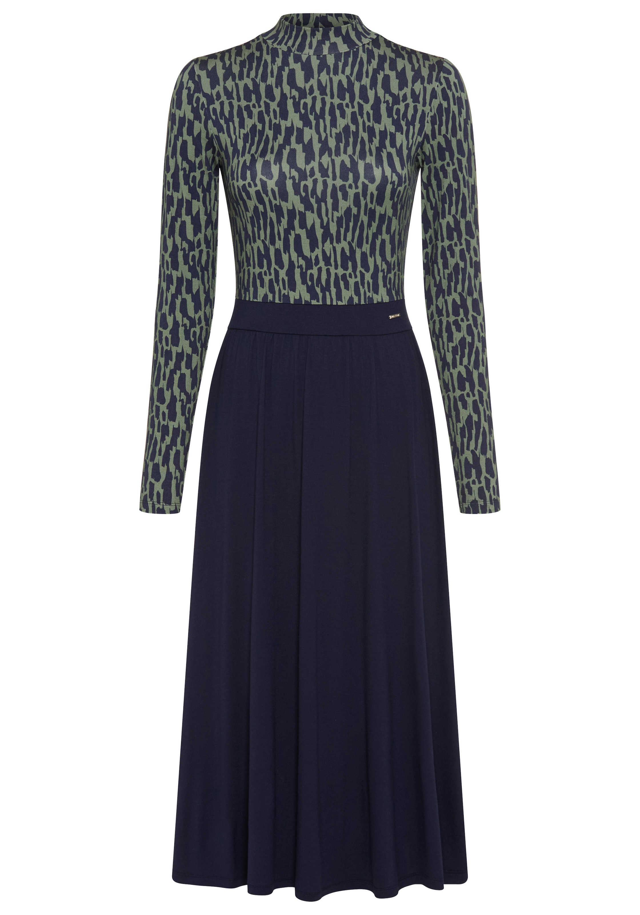 Laura Scott Robe 2 en 1 longueur mollet, coupe ajustée, avec col montant