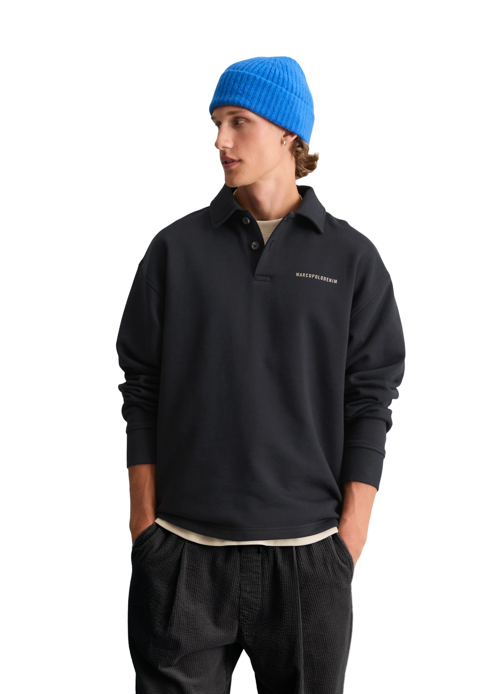Image of Marc OPolo DENIM Sweatshirt, relaxed aus reiner Bio-Baumwolle