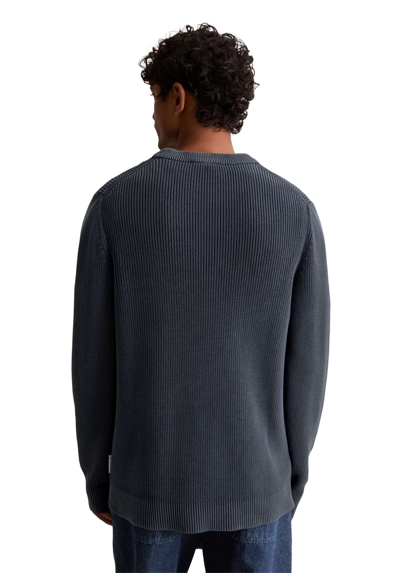 Marc O'Polo DENIM Pull à col rond »loose fit mit speziellem Farbeffekt«