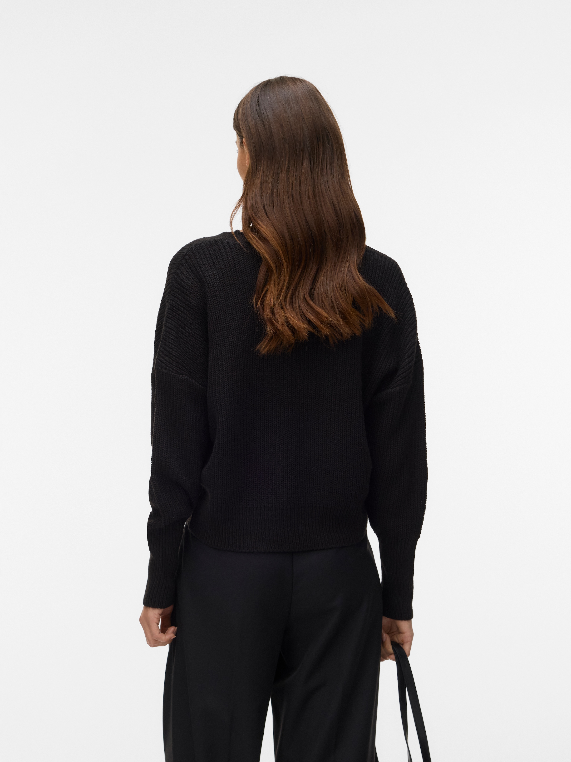 Vero Moda Strickjacke »VMLEALIGHT LS V-NECK JEWEL CARDIGAN NOOS« mit tiefem V-Ausschnitt