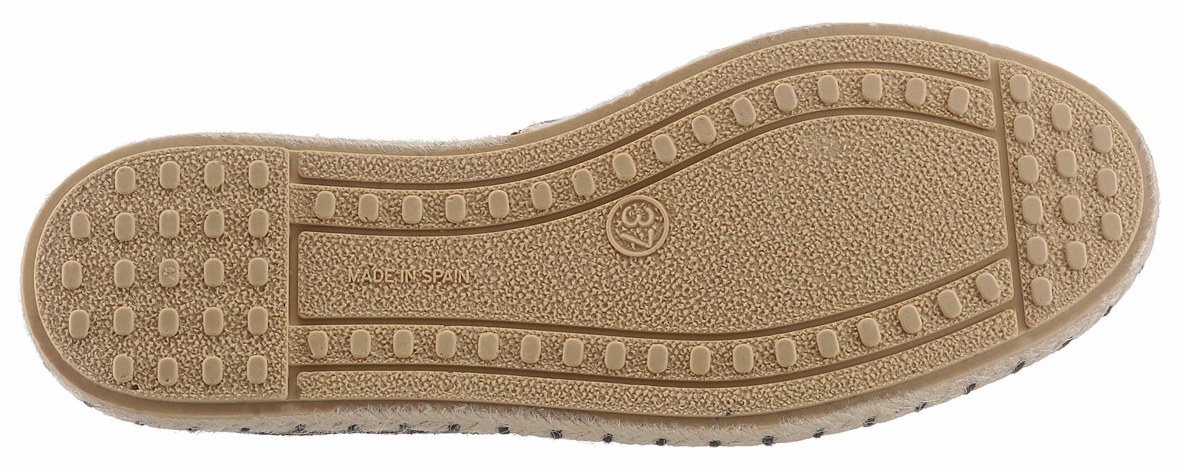 VERBENAS Espadrille, Schlupfschuh, Sommerschuh, Loafer mit typischem Jute-Rahmen