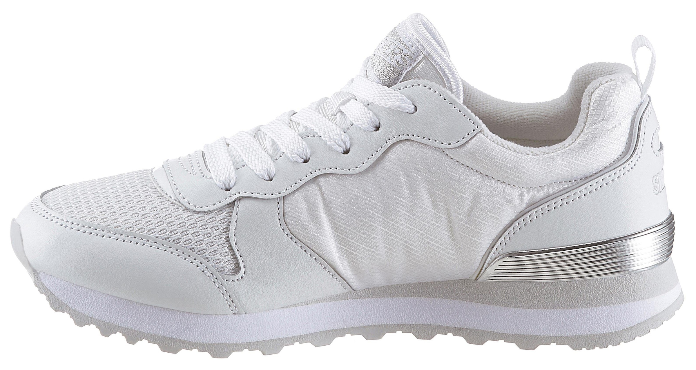 Skechers Sneaker »Goldfarben´n Gurl«, Freizeitschuh, Halbschuh, Schnürschuh mit Metallic-Details
