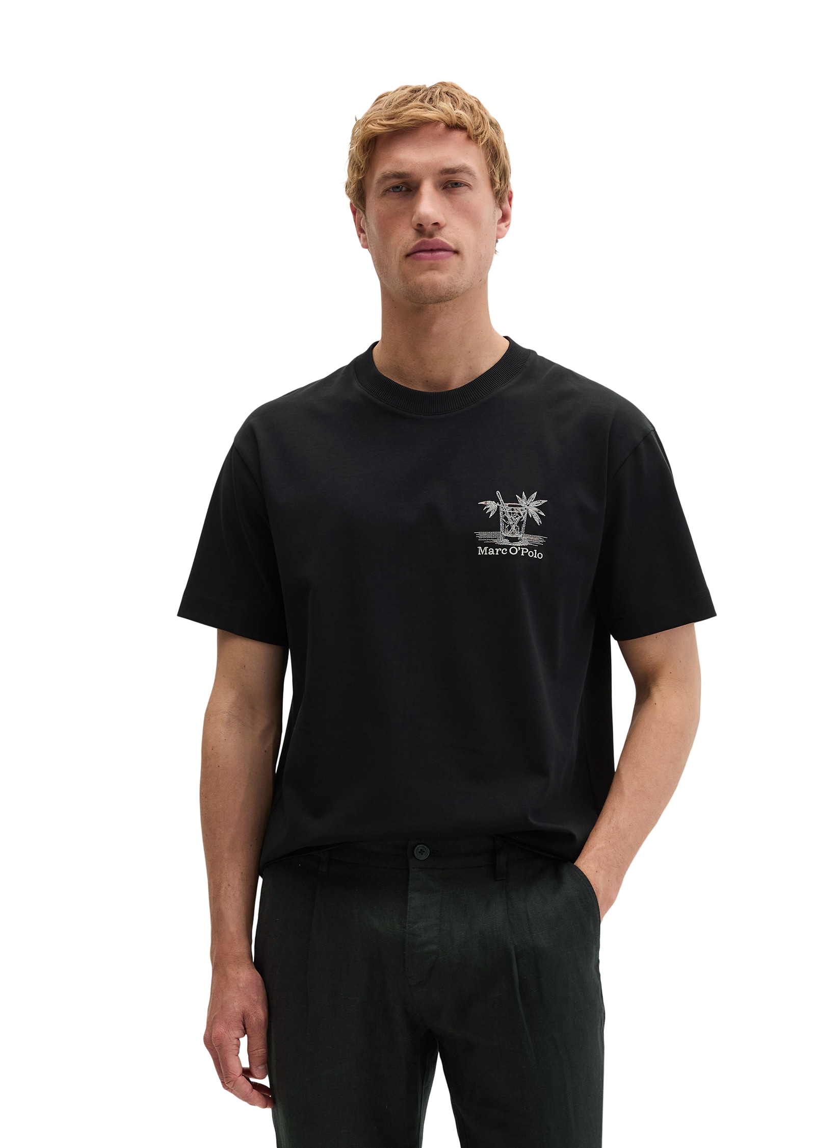 Image of Marc OPolo T-Shirt loose aus Bio-Baumwolle