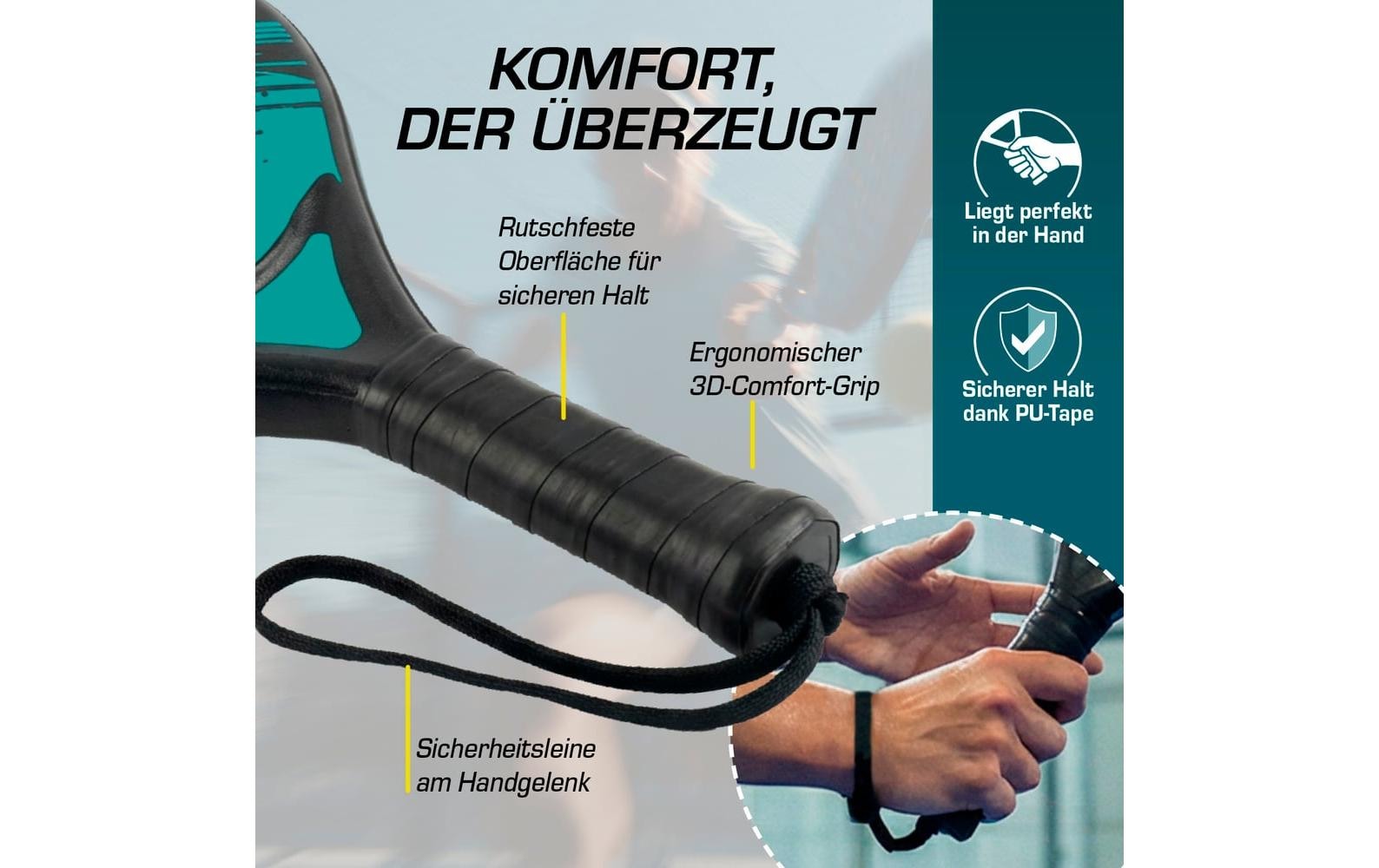   Padelschläger »DoYourSports 46.5 cm Starter Set 4-tlg.«
