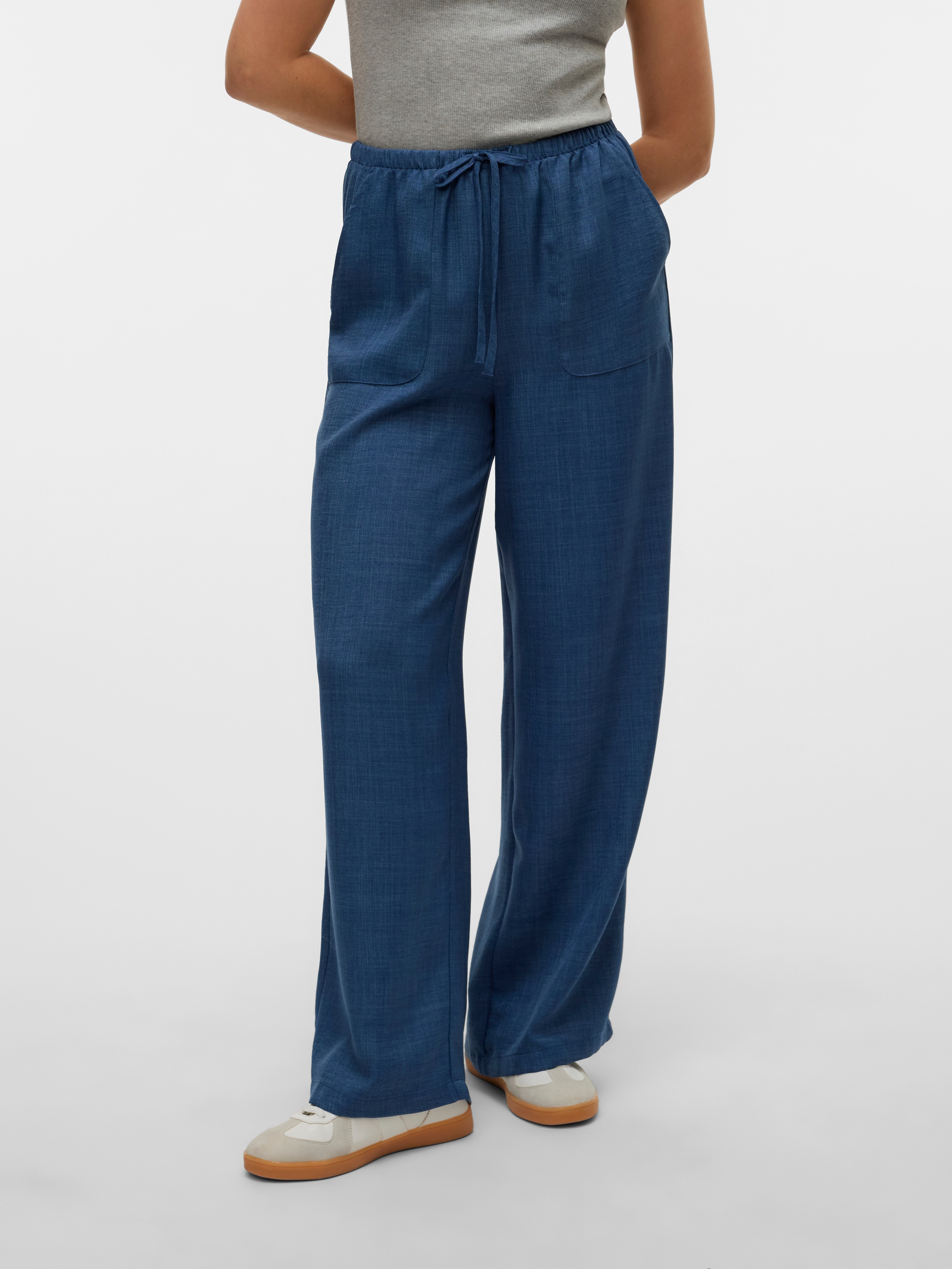 Vero Moda Schlupfhose »VMMELANEY HW LOOSE PANT WVN GA NOOS«