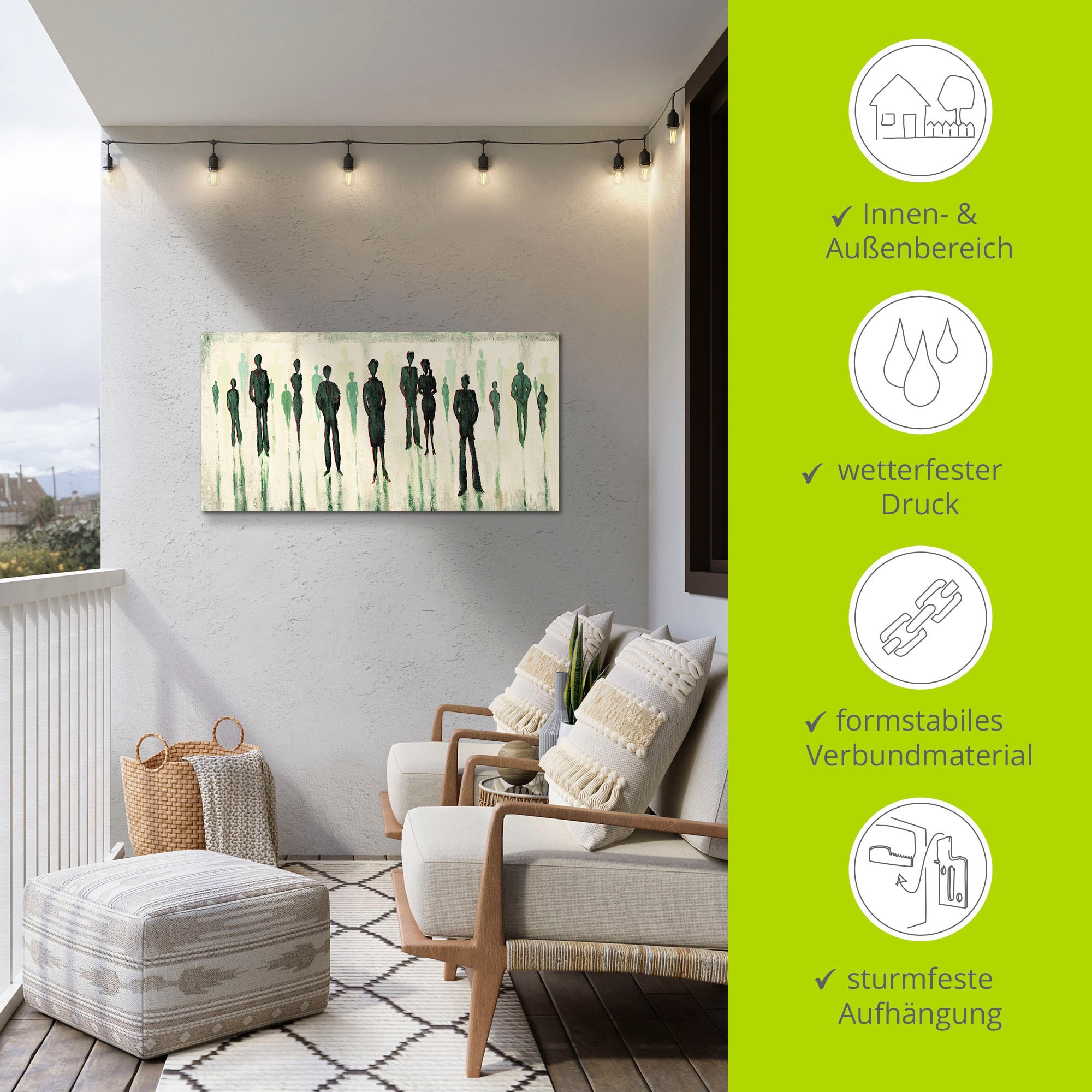 Artland Wandbild »Vor allen«, Gruppen & Familien, (1 St.), als Alubild, Outdoorbild, Leinwandbild in verschied. Grössen