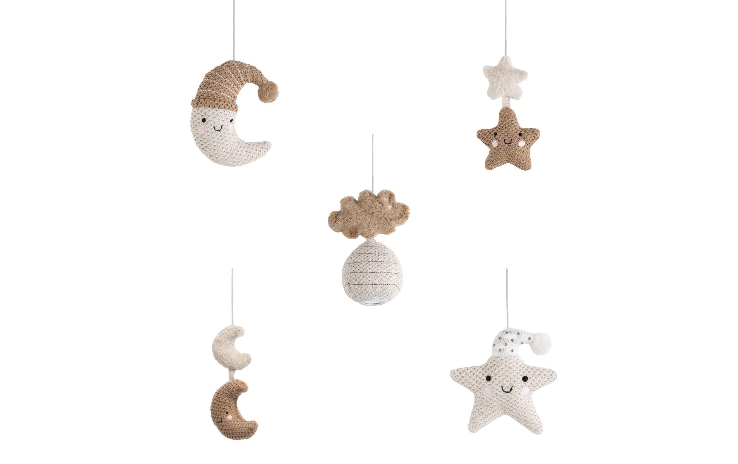 Mobile musical heaven clay-warm linen