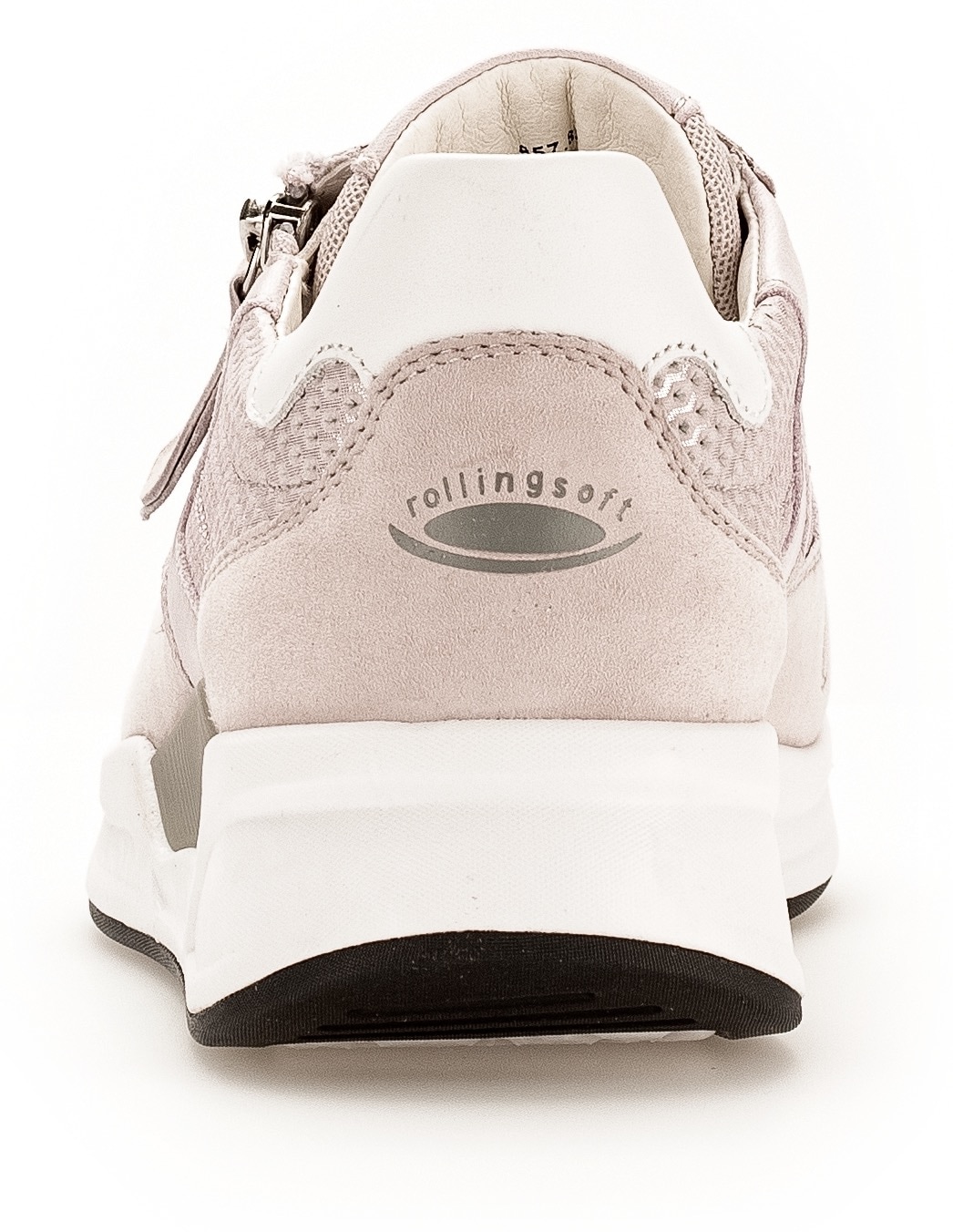 Gabor Rollingsoft Sneaker, mit Wechselfussbett aus Leder, Freizeitschuh, Halbschuh, Schnürschuh